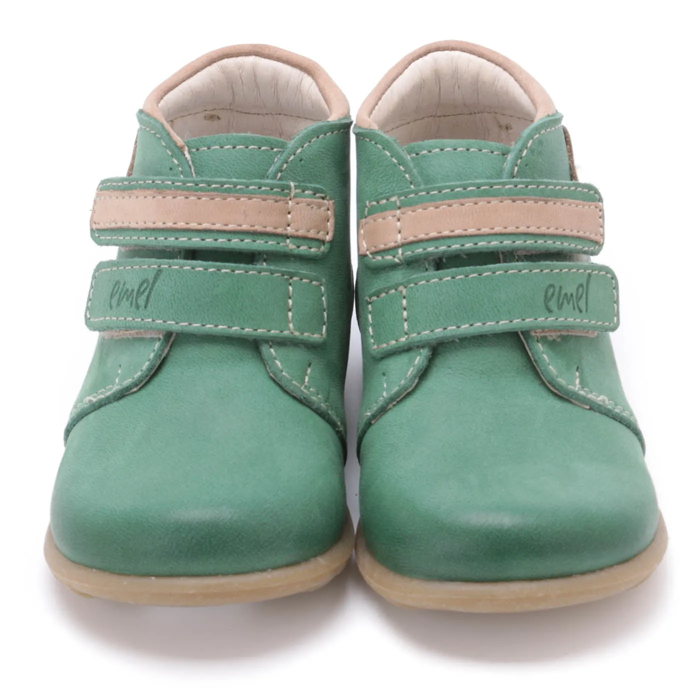 (2439A-4) Emel first shoes velcro green