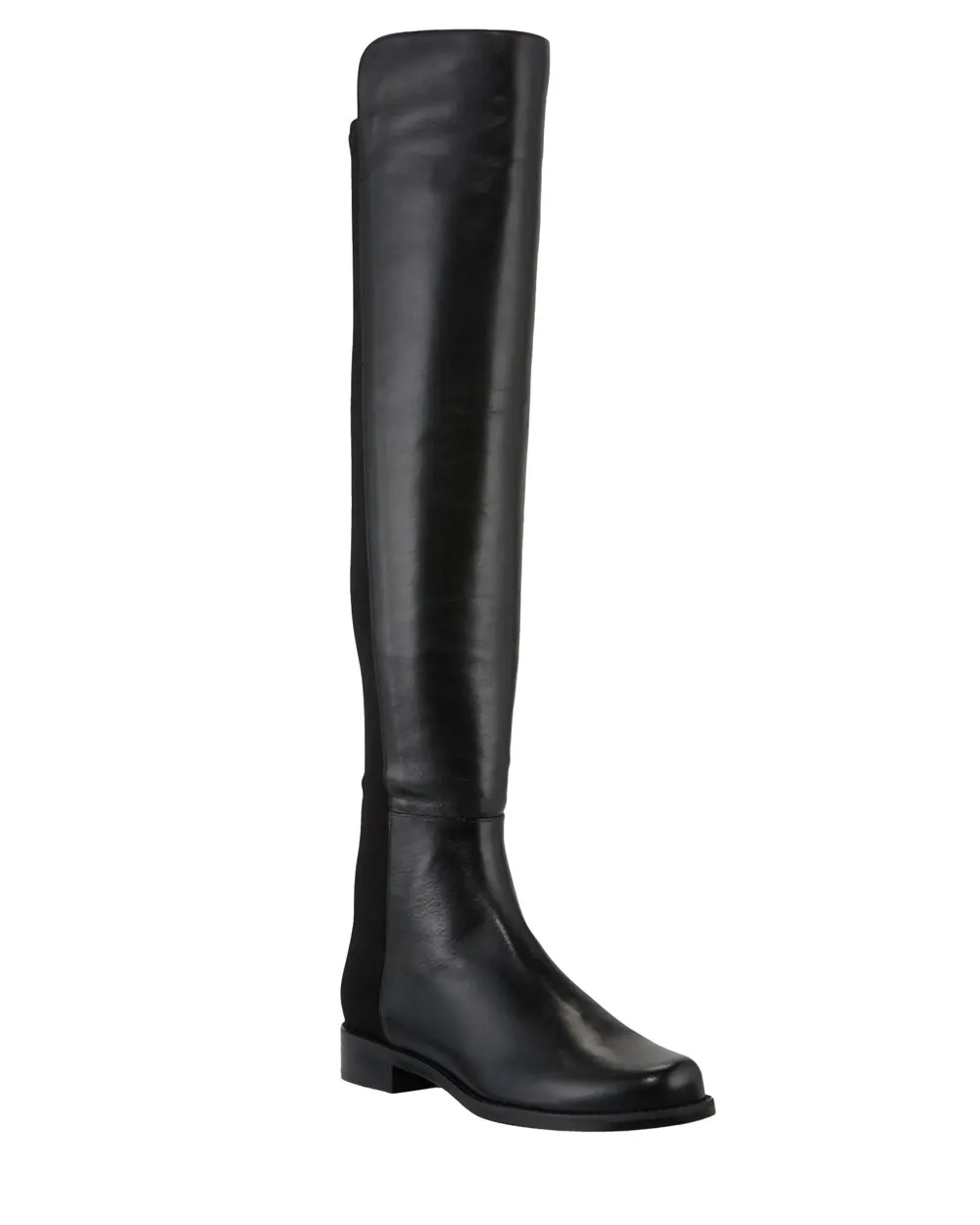 5050 Leather Over-the-Knee Boot in Black