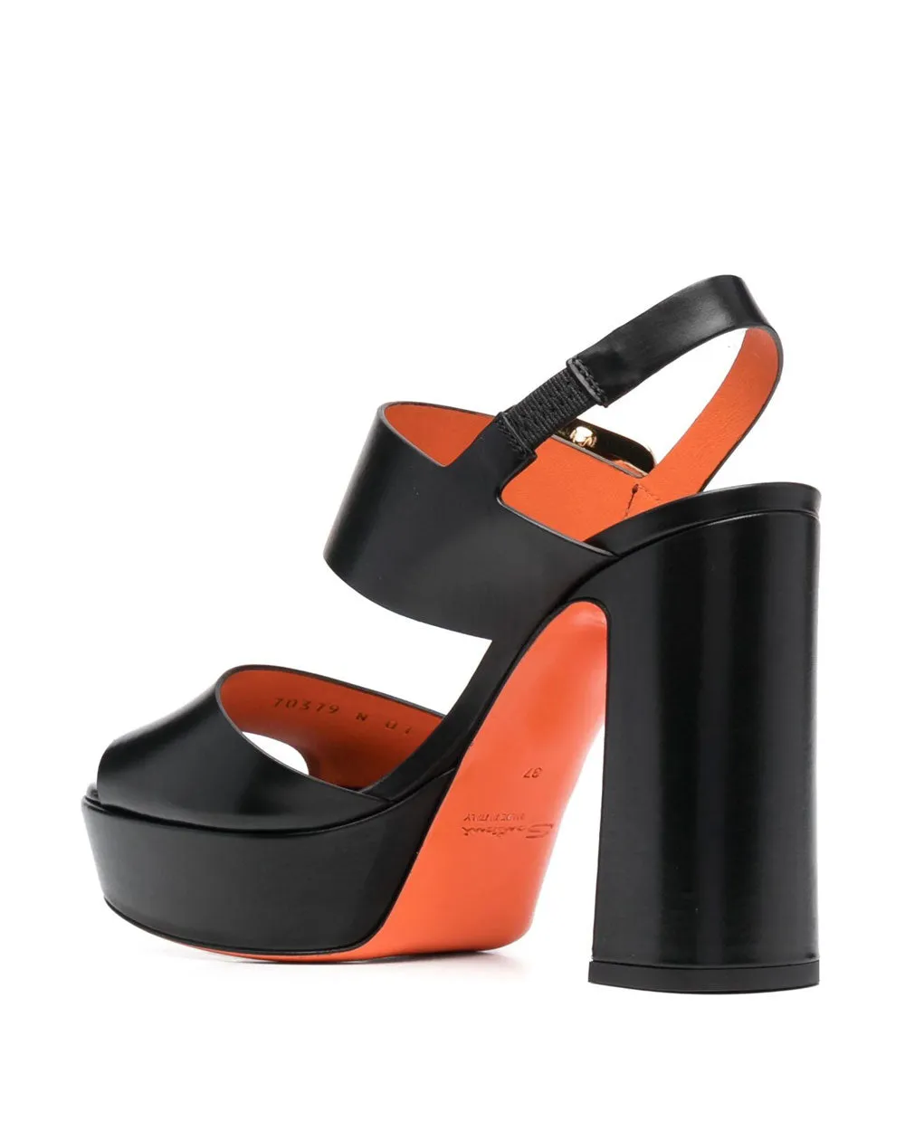 85mm Bruxel Platform Sandal in Black