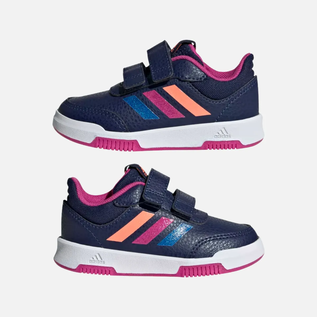 Adidas Tensaur Hook And Loop Kids Unisex Shoes Boys and Girls (0 -3 year) -Dark Blue/Lucid Fuchsia/Blue Fusion