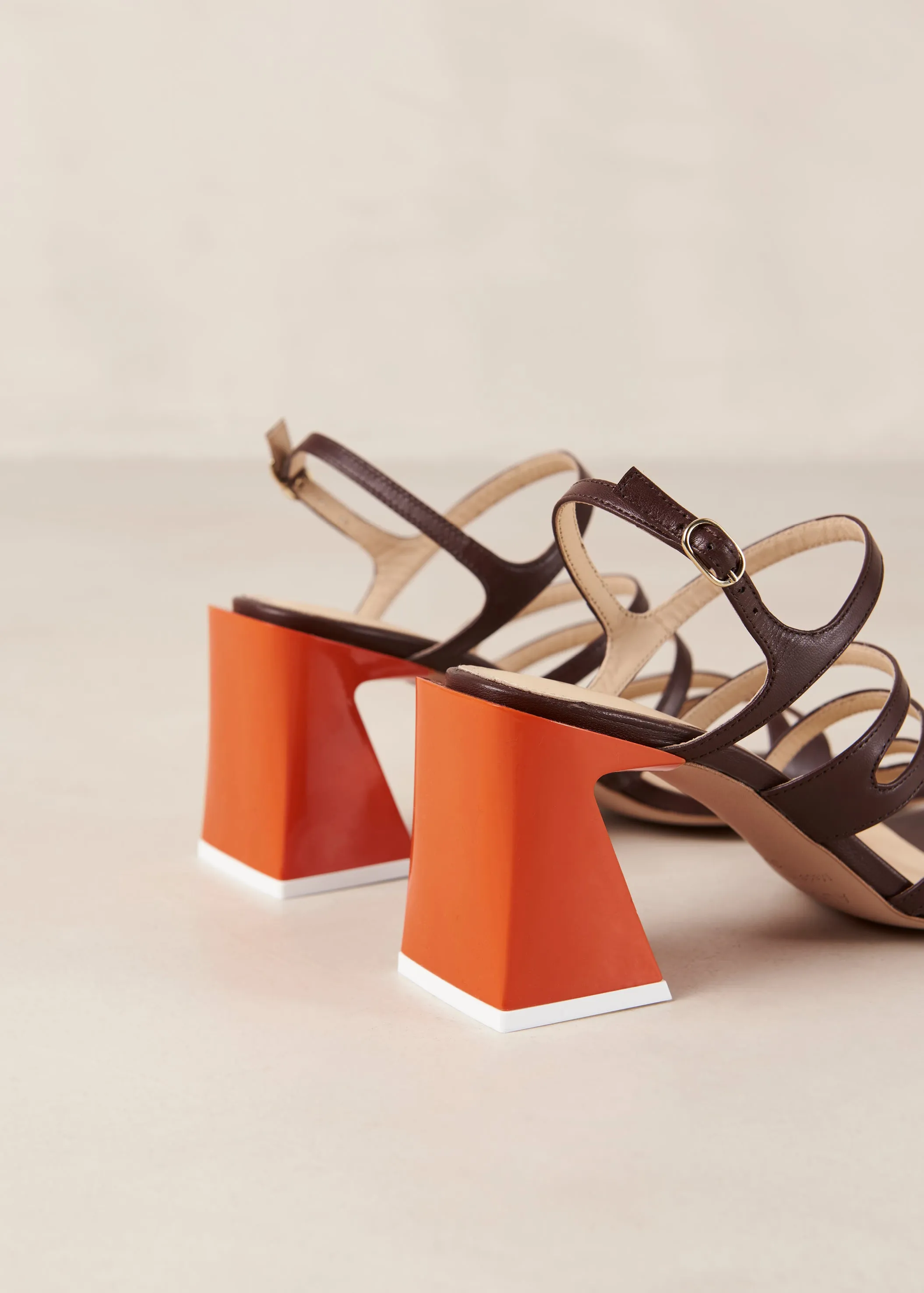 Aubrey Brown Leather Sandals