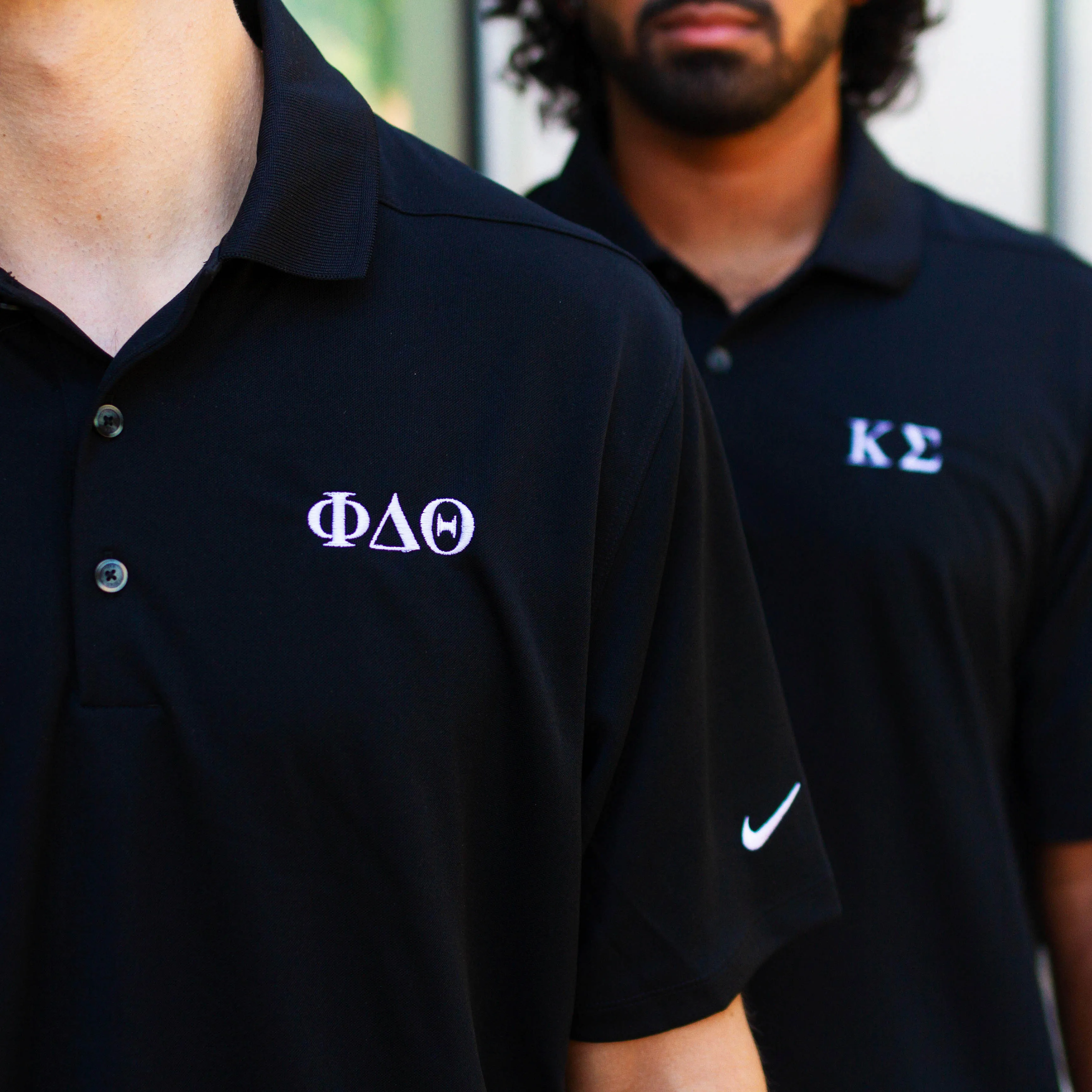 B-Greek - Back to School - Theta Chi Nike Polo (Black)