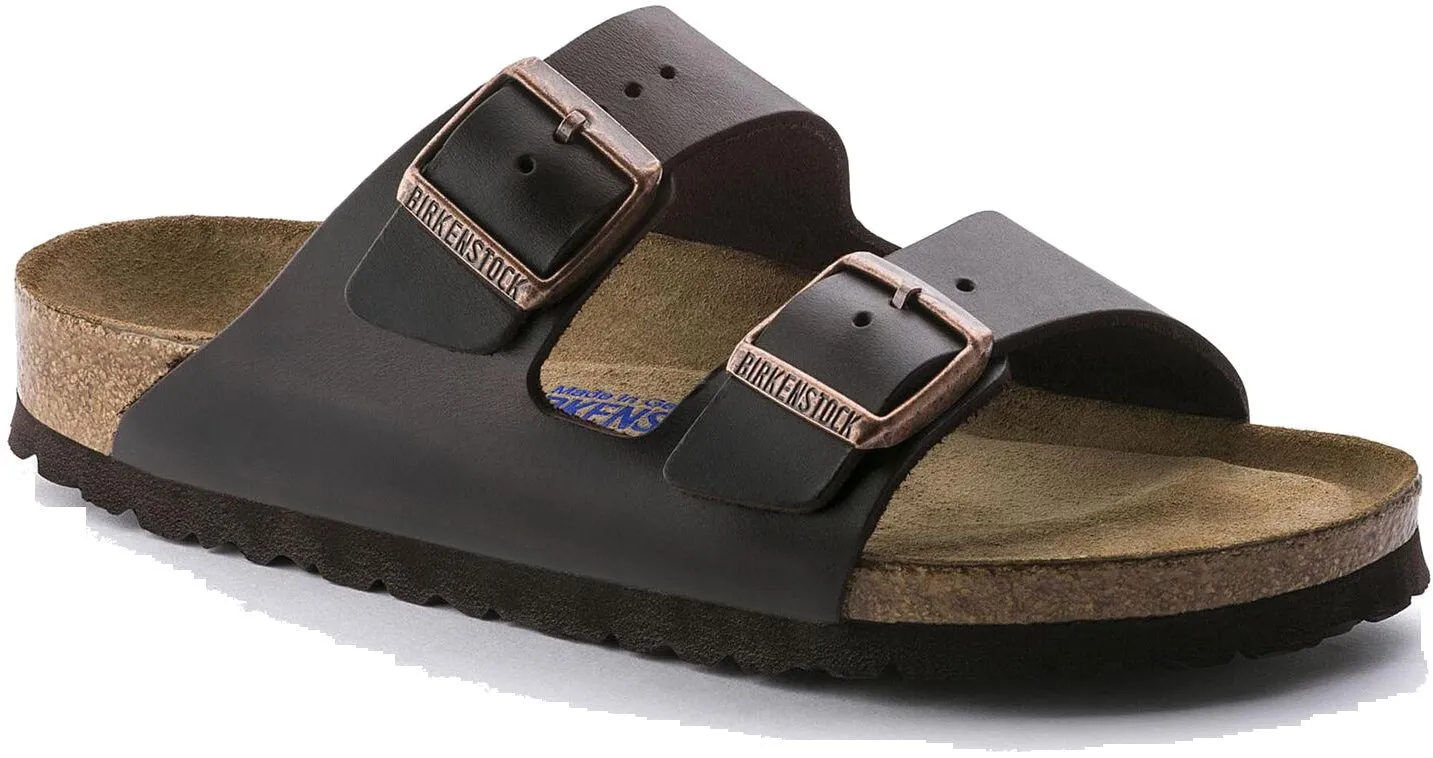 Birkenstock Arizona Brown Amalfi Leather Soft Footbed