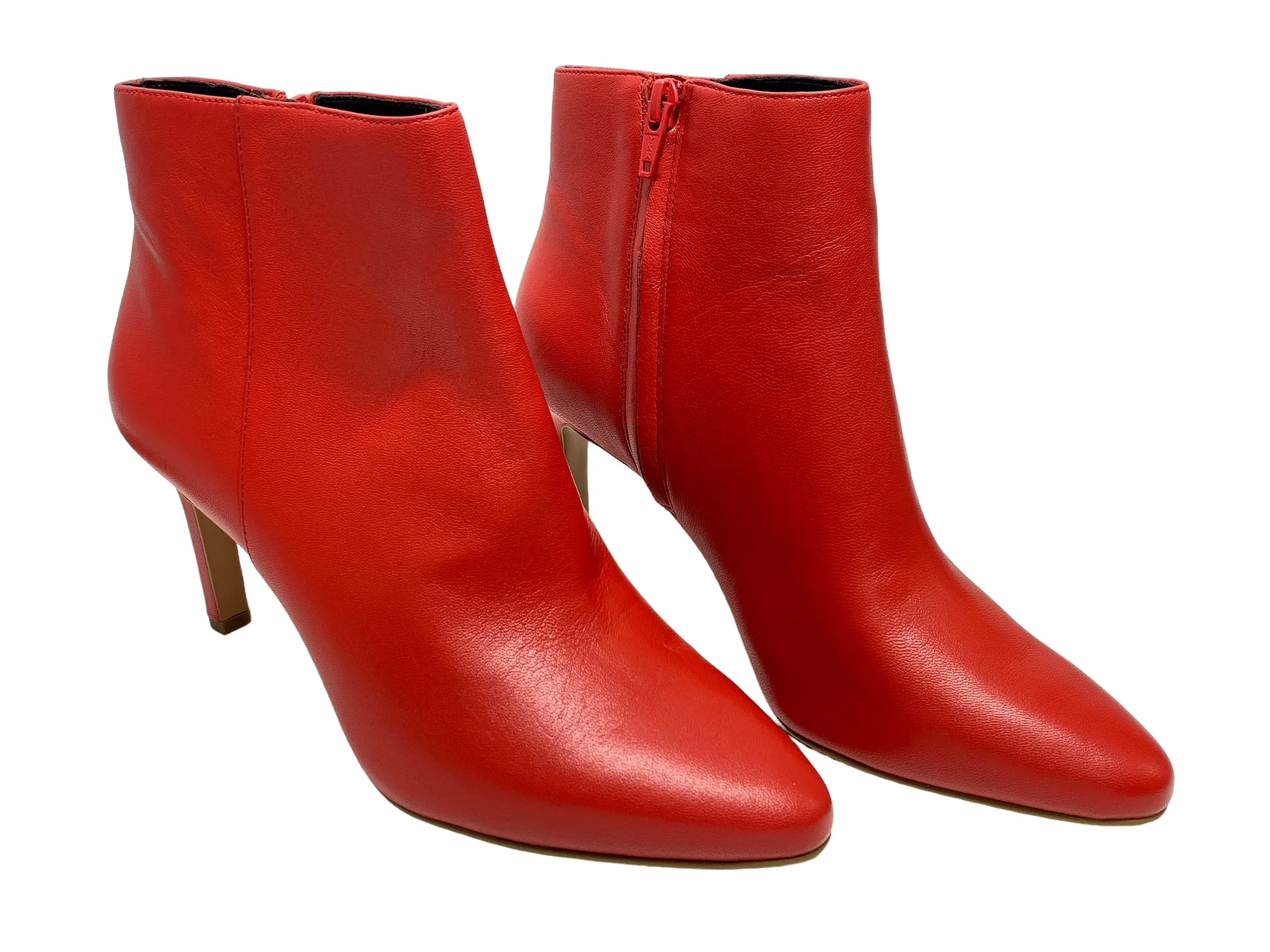 Boots Ankle Heels By Banana Republic In Red, Size: 8