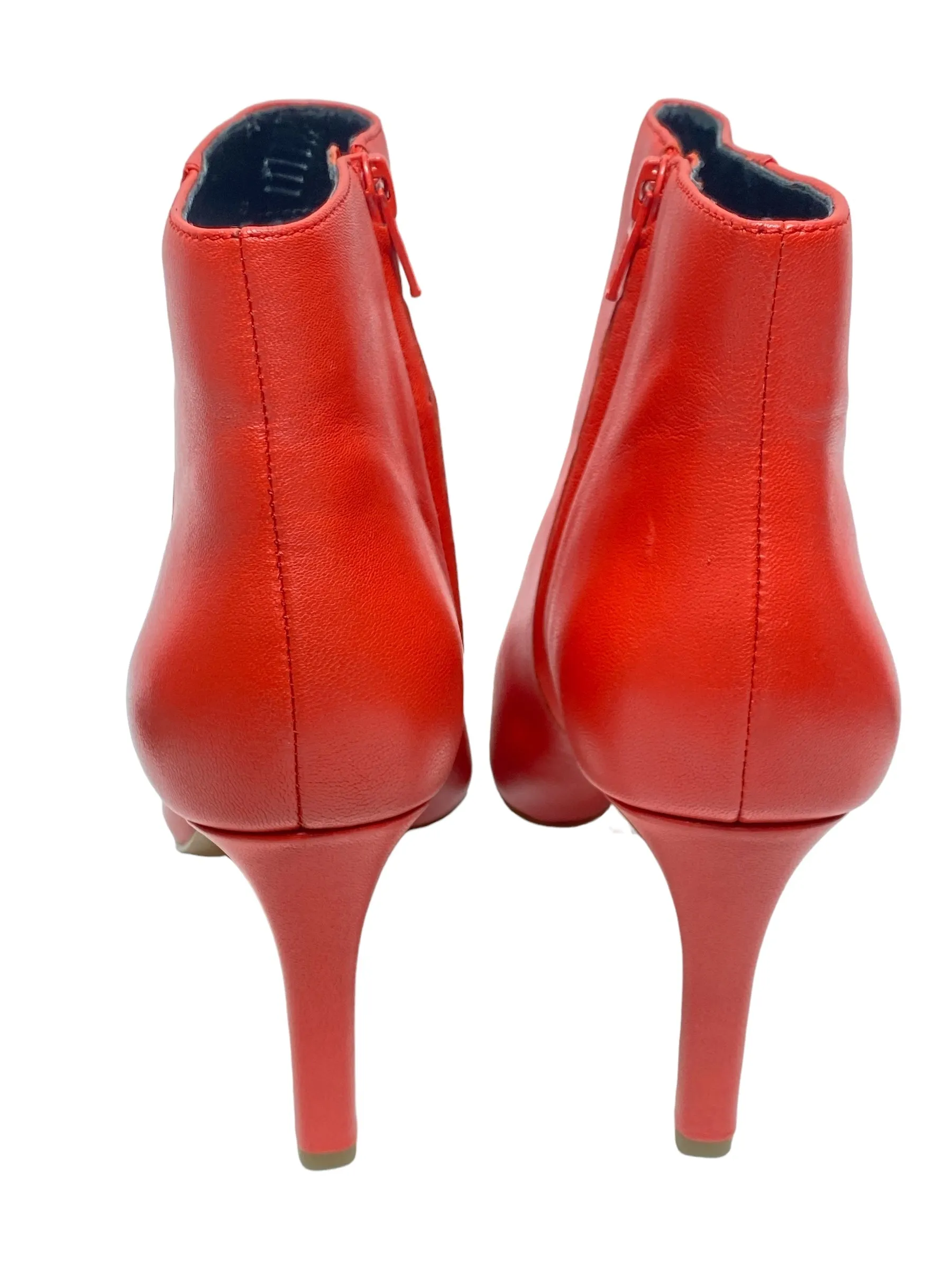 Boots Ankle Heels By Banana Republic In Red, Size: 8