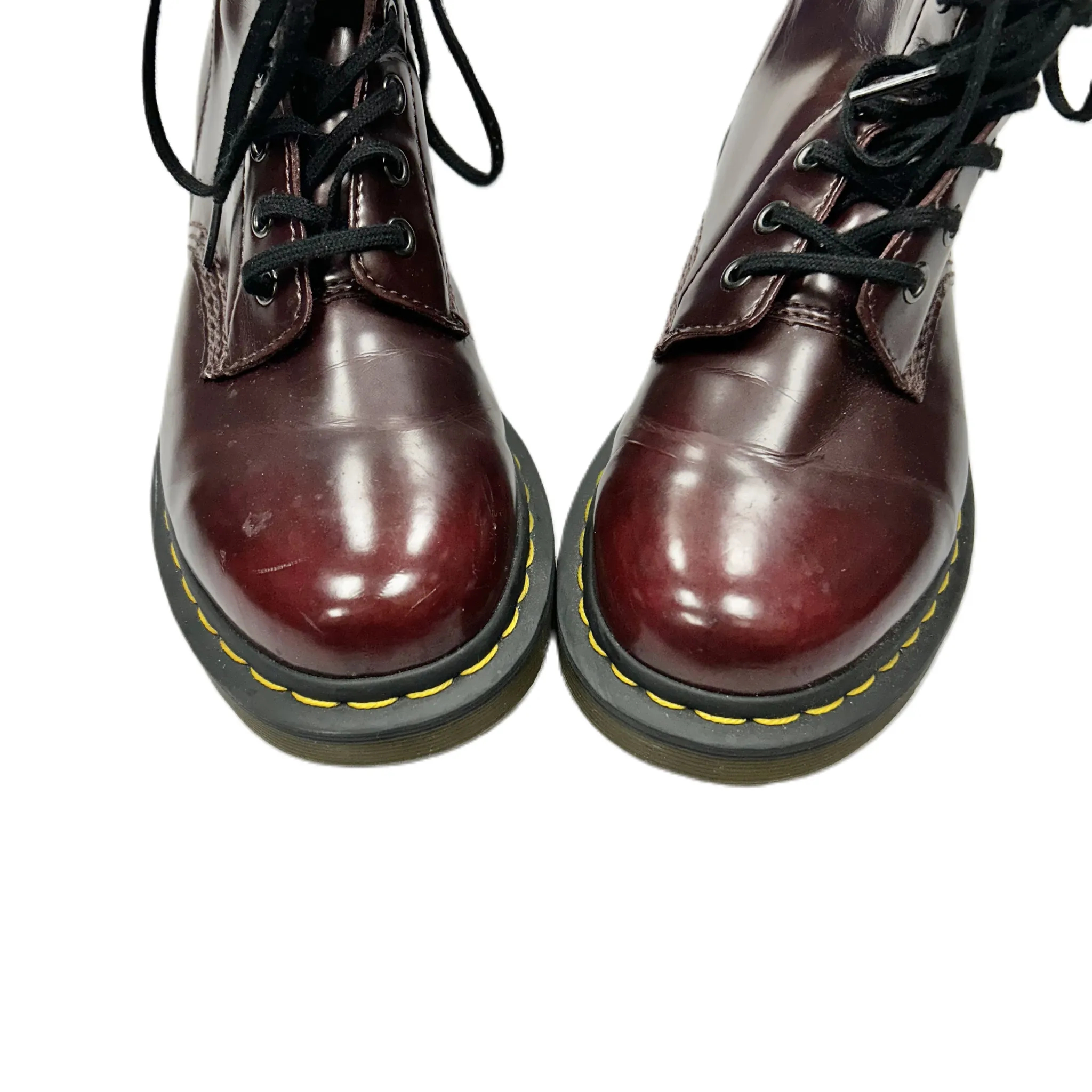 Boots Combat By Dr Martens In Red, Size: 8