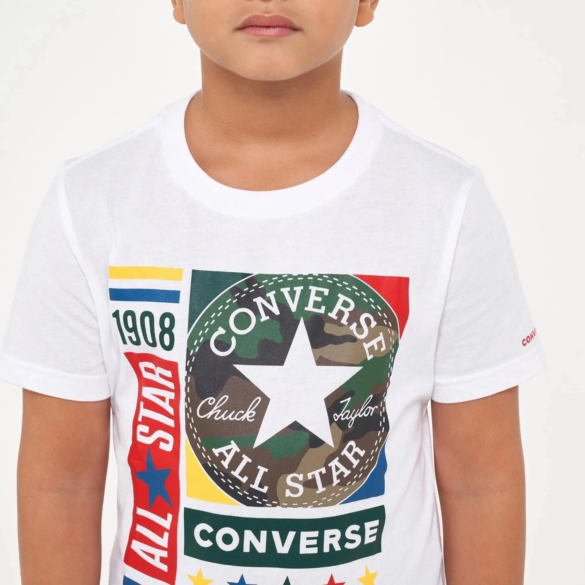 Boys Camo Mixed Box Graphic T-Shirt | Converse