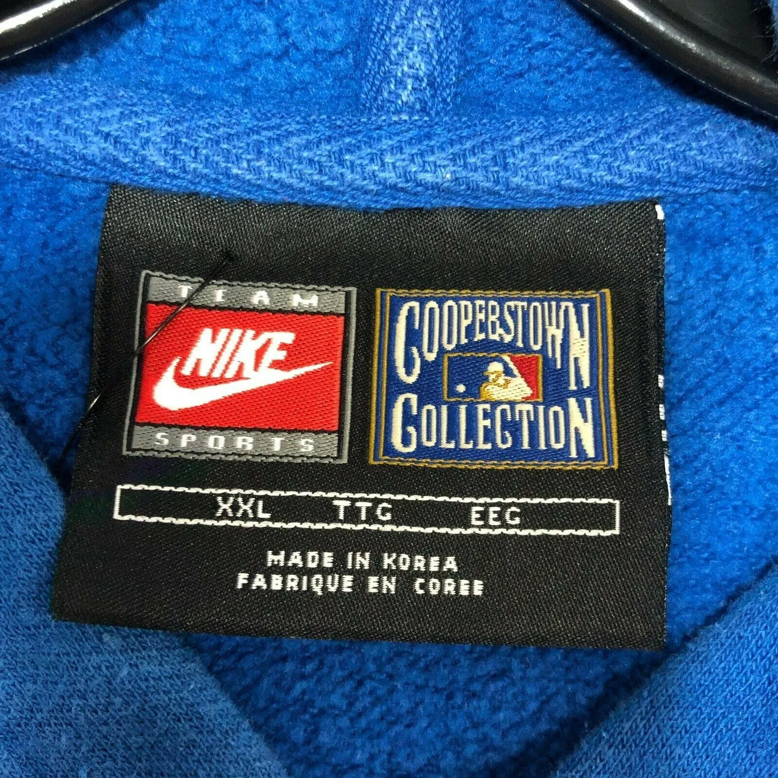 Brooklyn Dodgers MLB Vintage Nike Blue Hoodie Size XXL 90s