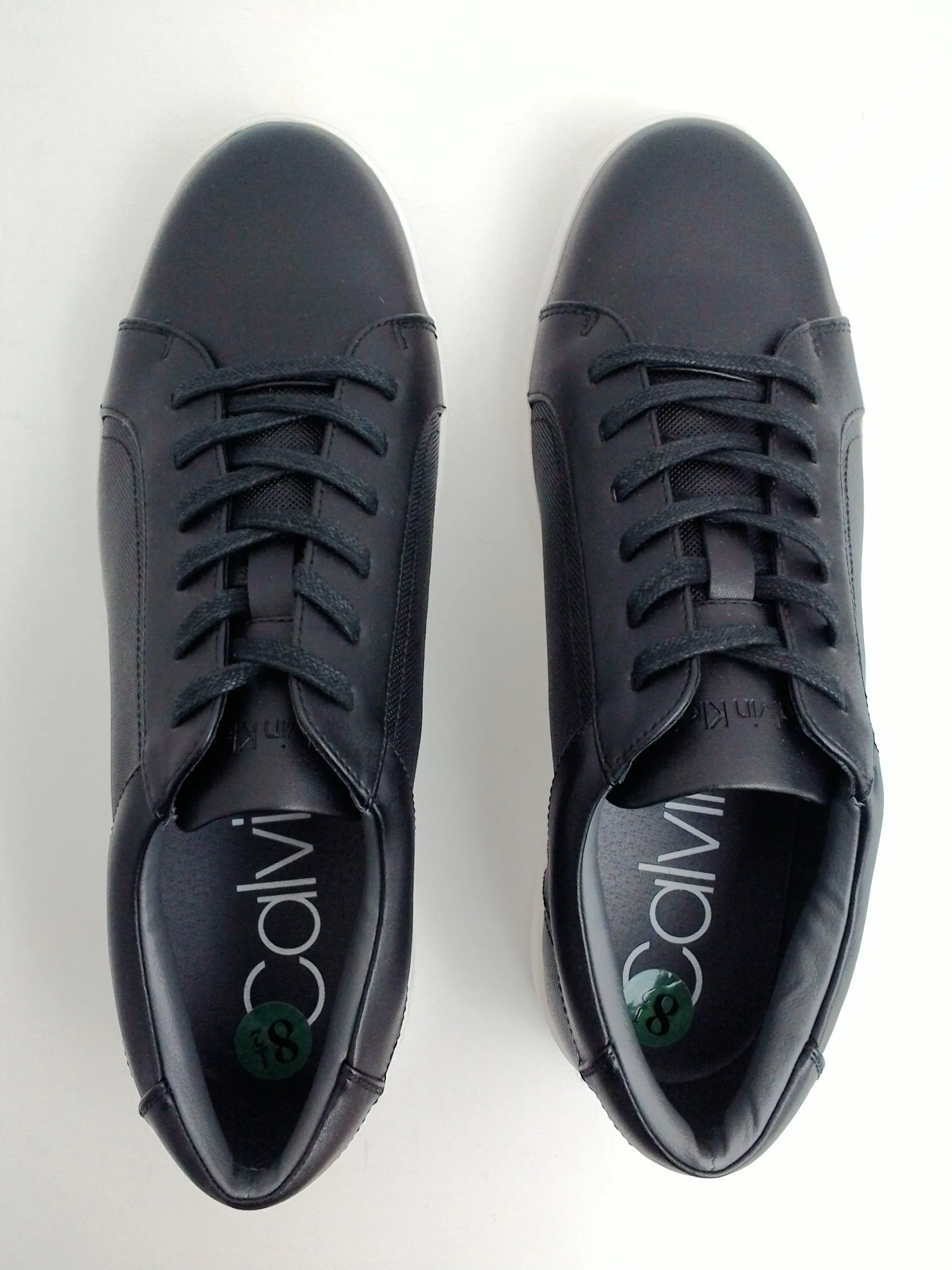 Calvin Klein Men's Bowyer Diamond Sneakers Black Size 8.5 M