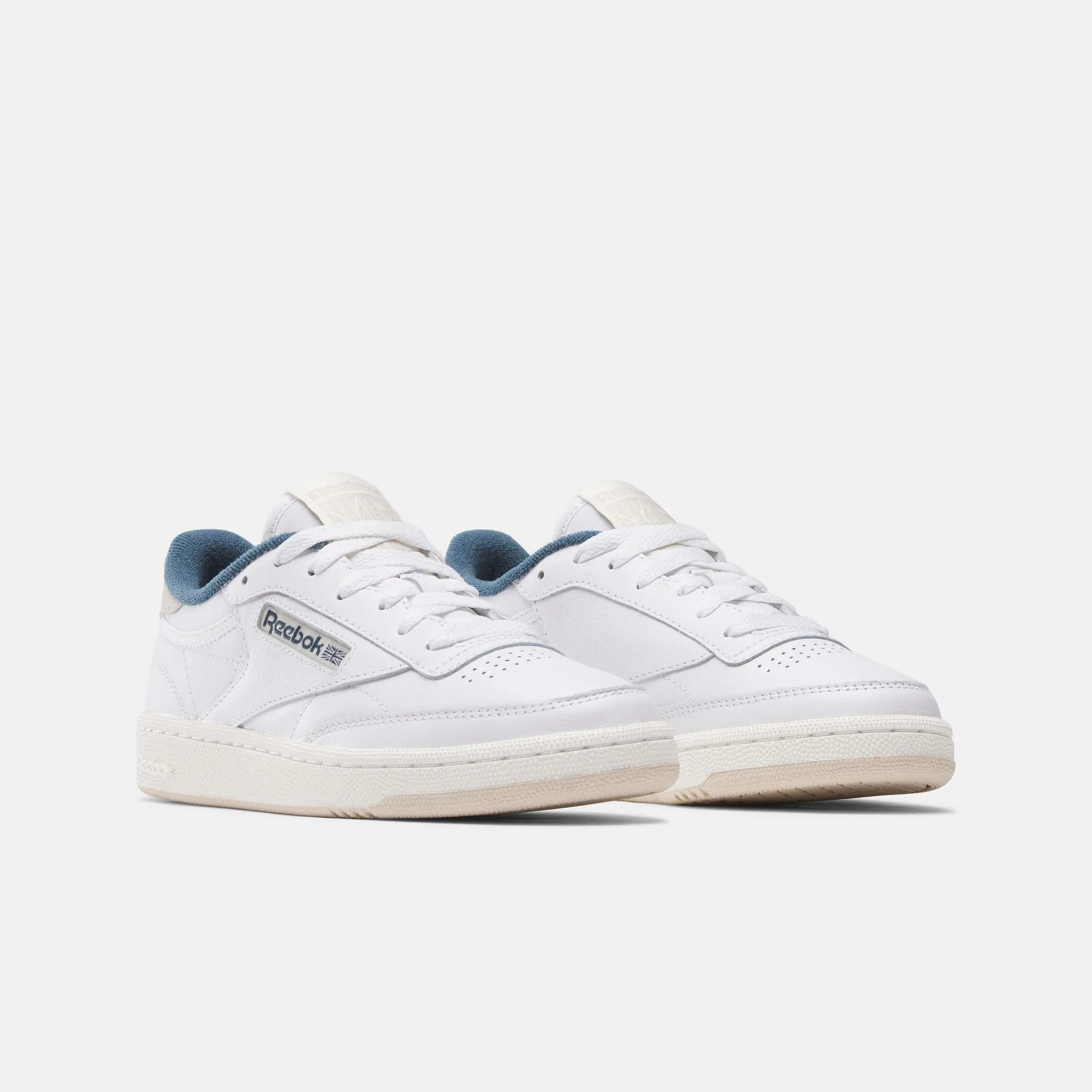 Club C 85 White/Hoops Blue/Stucco