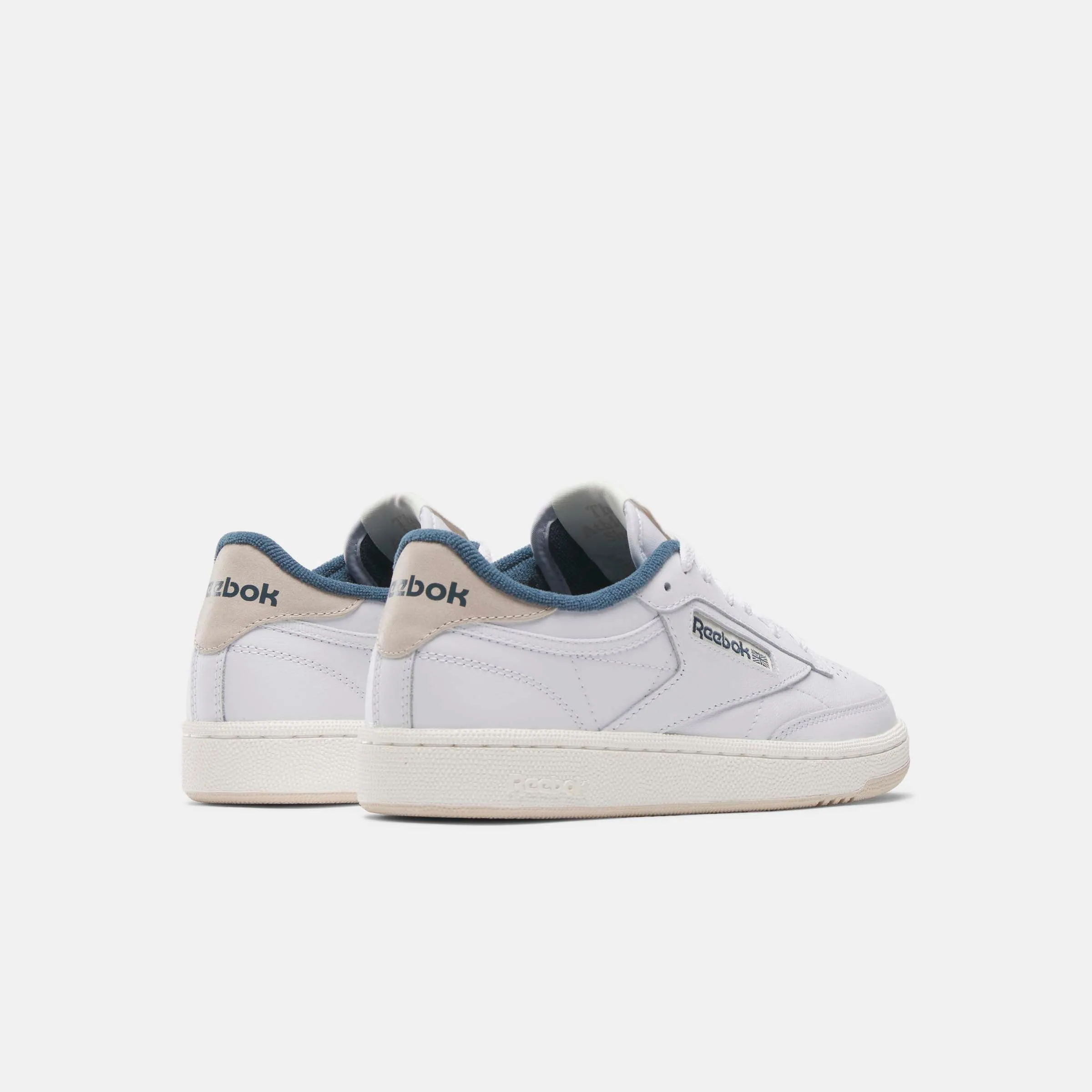 Club C 85 White/Hoops Blue/Stucco