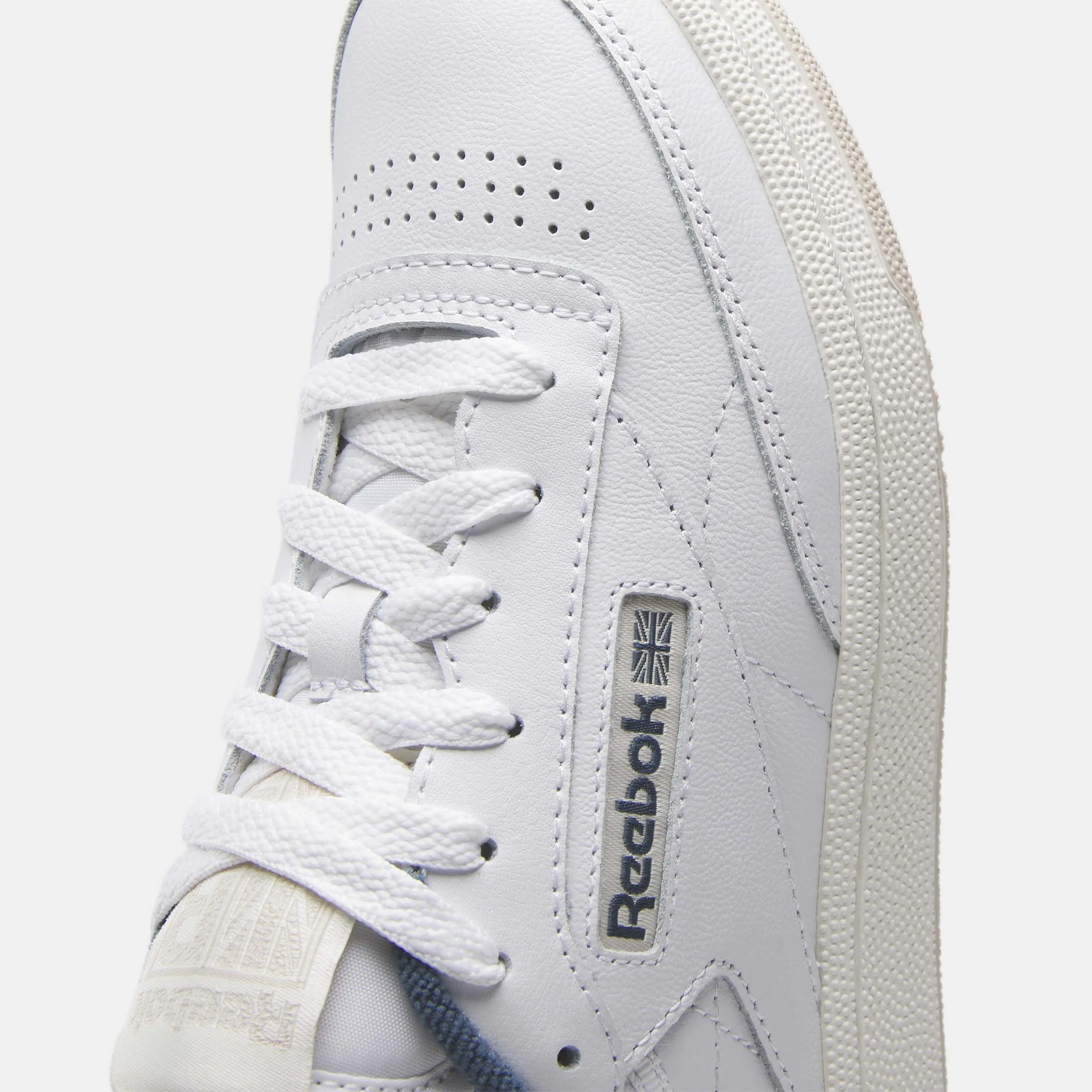 Club C 85 White/Hoops Blue/Stucco