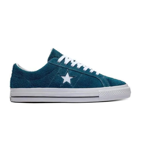 Converse CONS One Star Pro Ox Vintage Suede Midnight Turquoise - Black - White