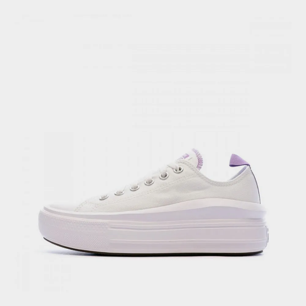 Converse Girls Chuck Taylor All Star Move Color Pop Platform Sneaker White/Purple _ 180433 _ White