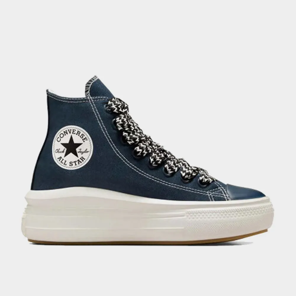 Converse Womens Chuck Taylor All Star Move Platform Canvas Blue/White _ 182190 _ Blue