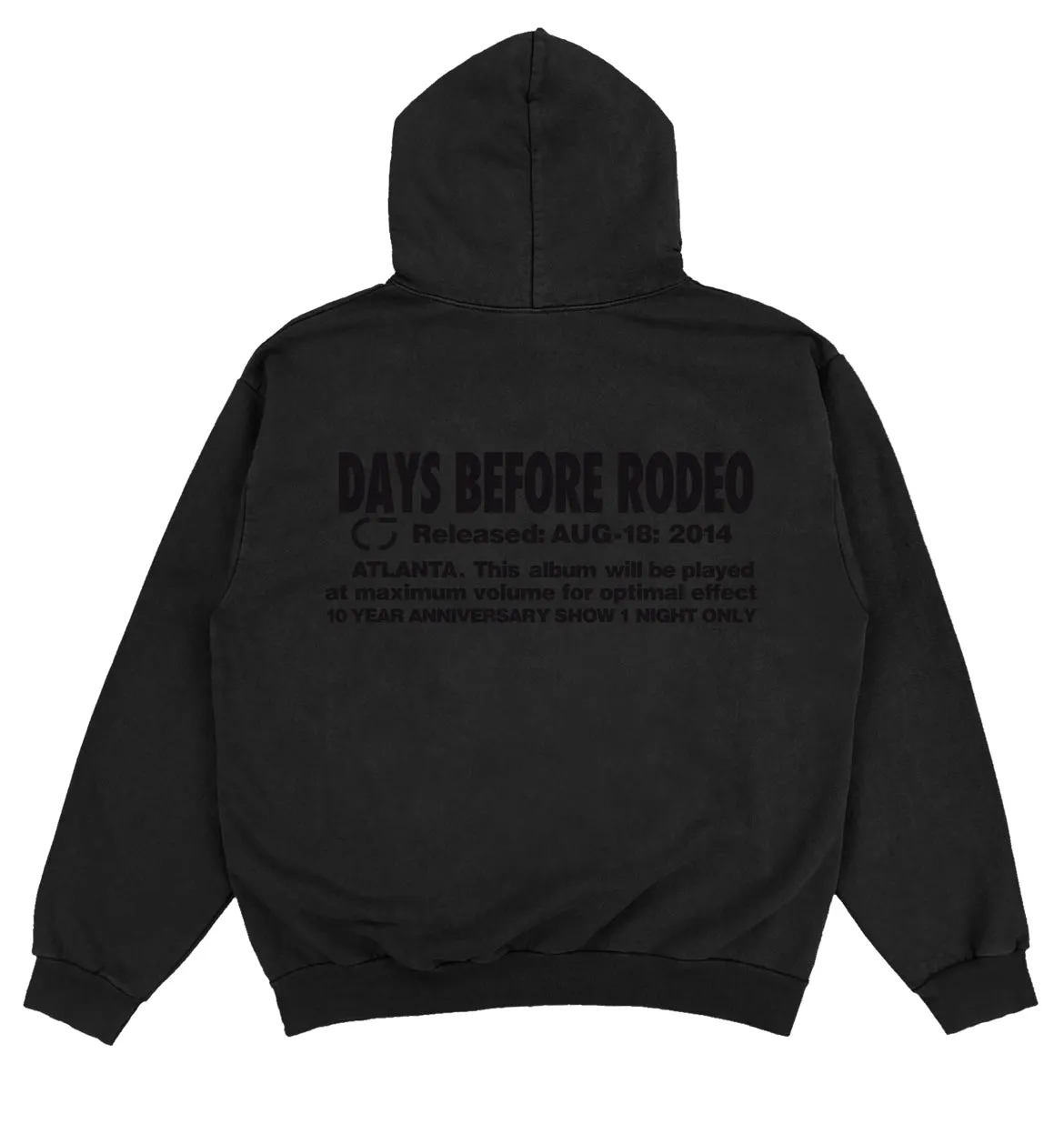 Days Before Rodeo x SP5DER 10-Year Tour Cowboy Hoodie (Black)