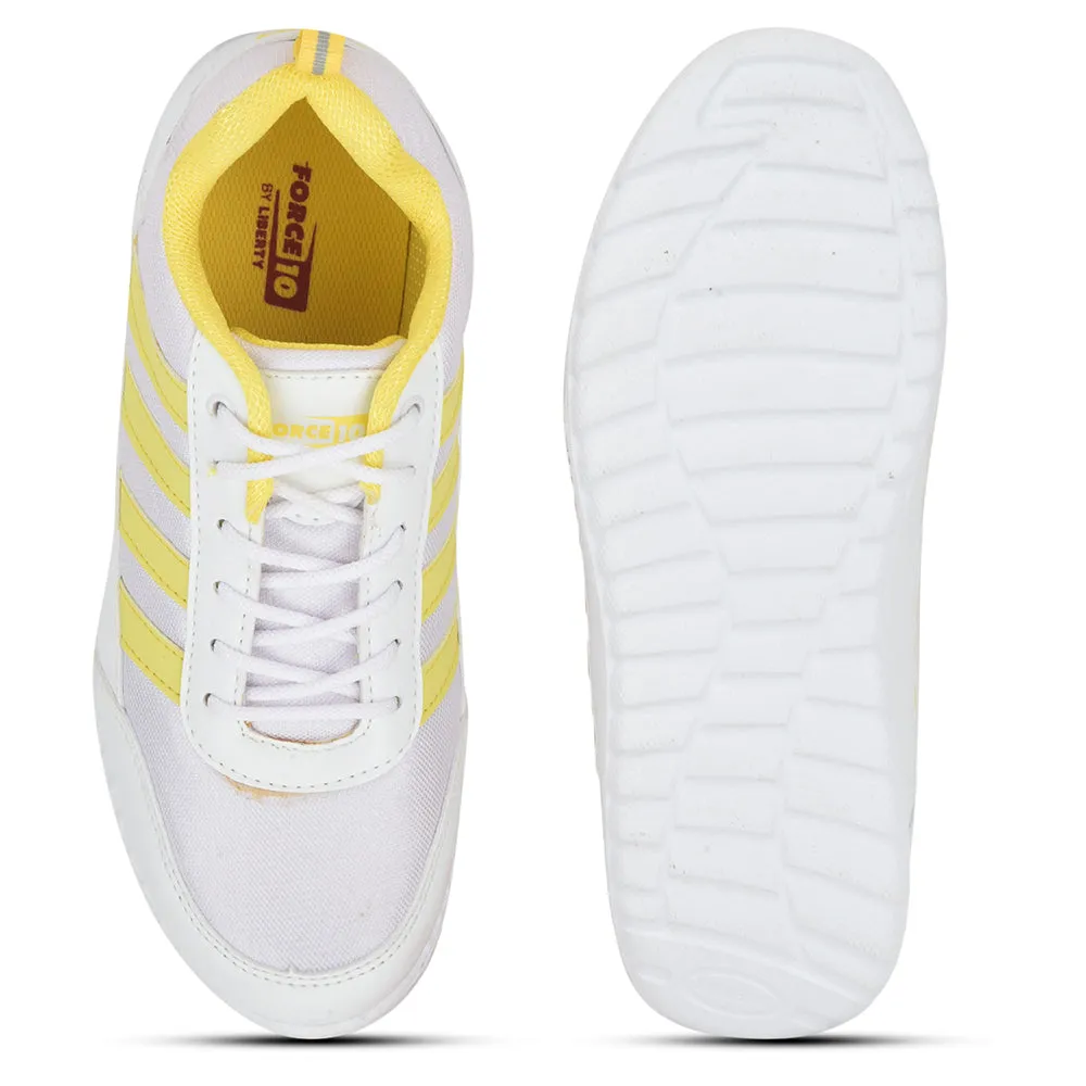 Force 10 Casual Yellow Lacing Shoes For Kids 9906-90SL By Liberty