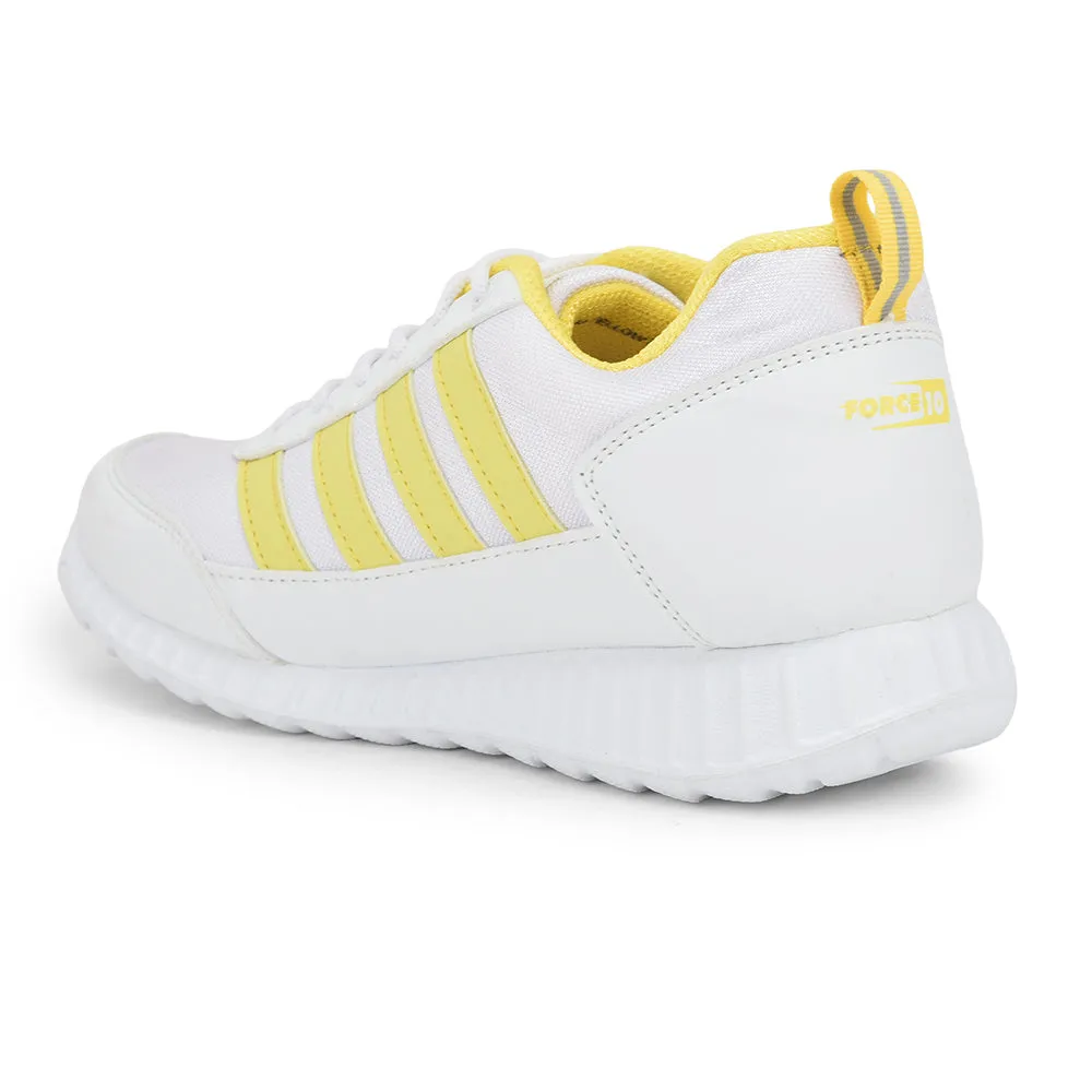 Force 10 Casual Yellow Lacing Shoes For Kids 9906-90SL By Liberty