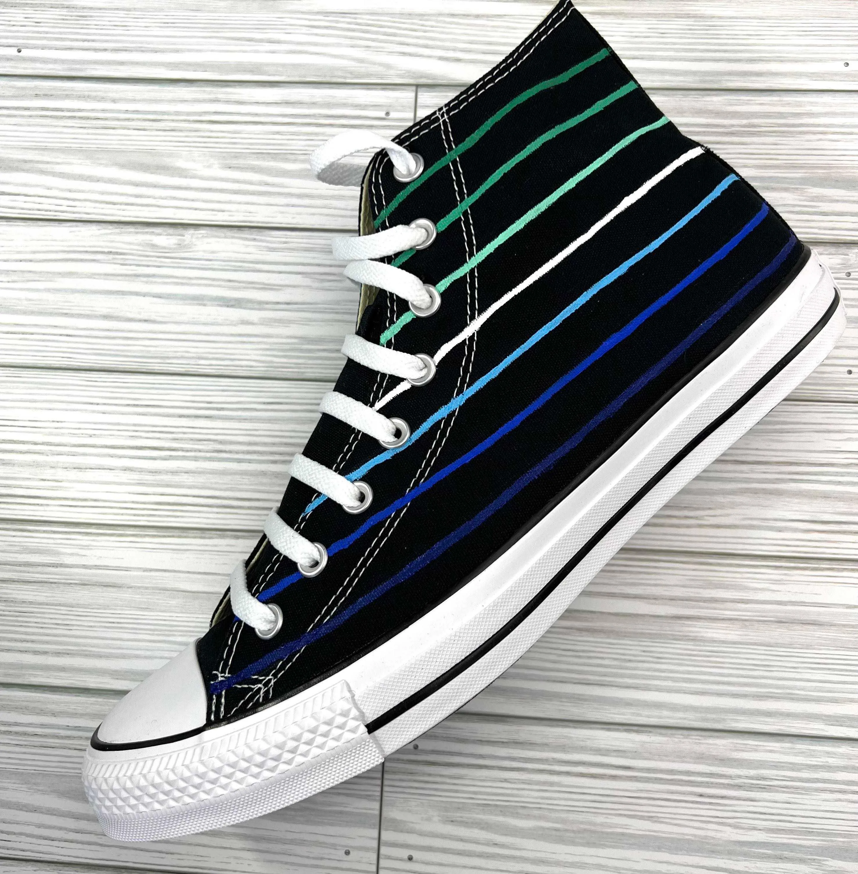 Gay Pride Striped Sneakers