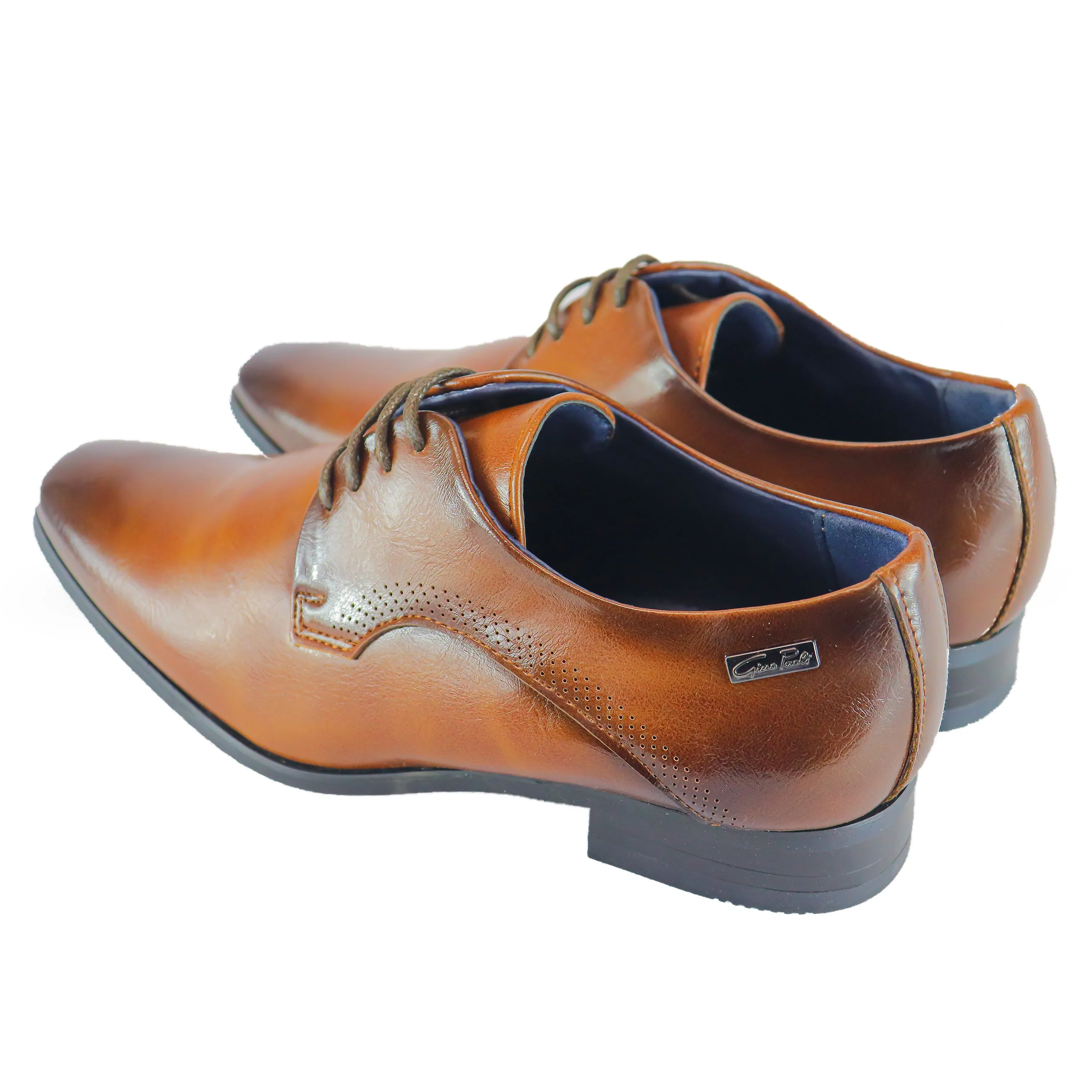 GINO PAOLI Youths Tan Lace Up