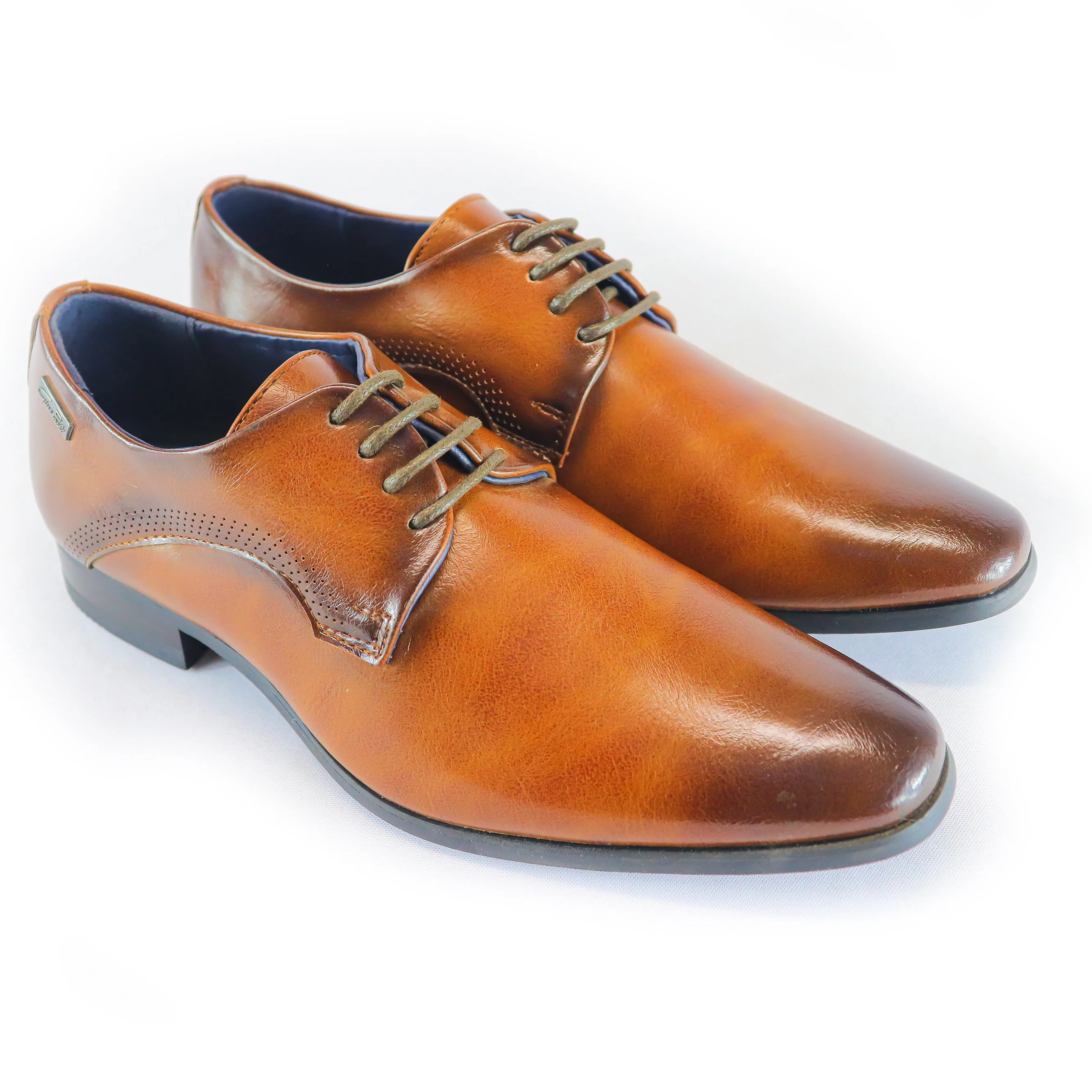 GINO PAOLI Youths Tan Lace Up