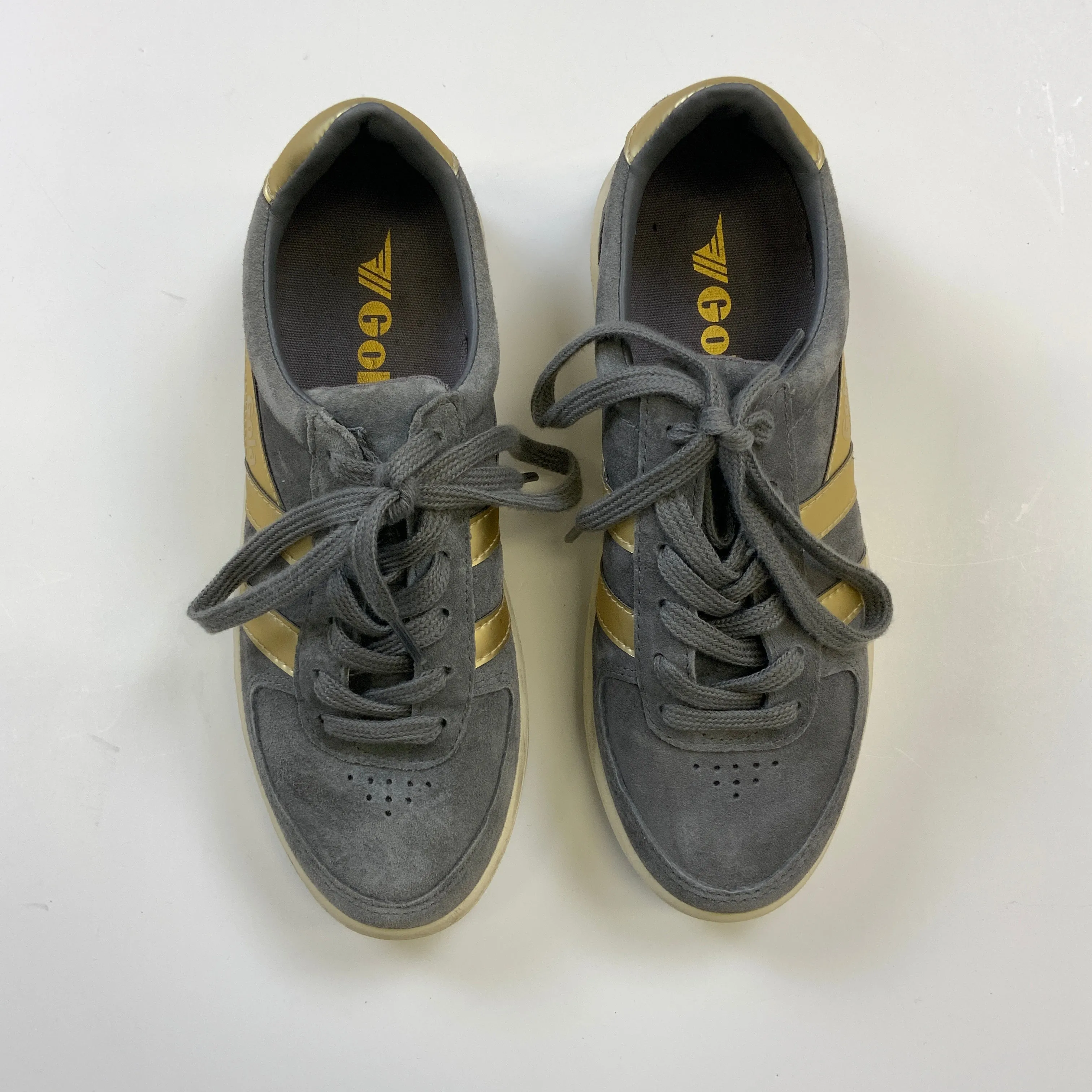 Gold & Grey Shoes Sneakers Gola, Size 6