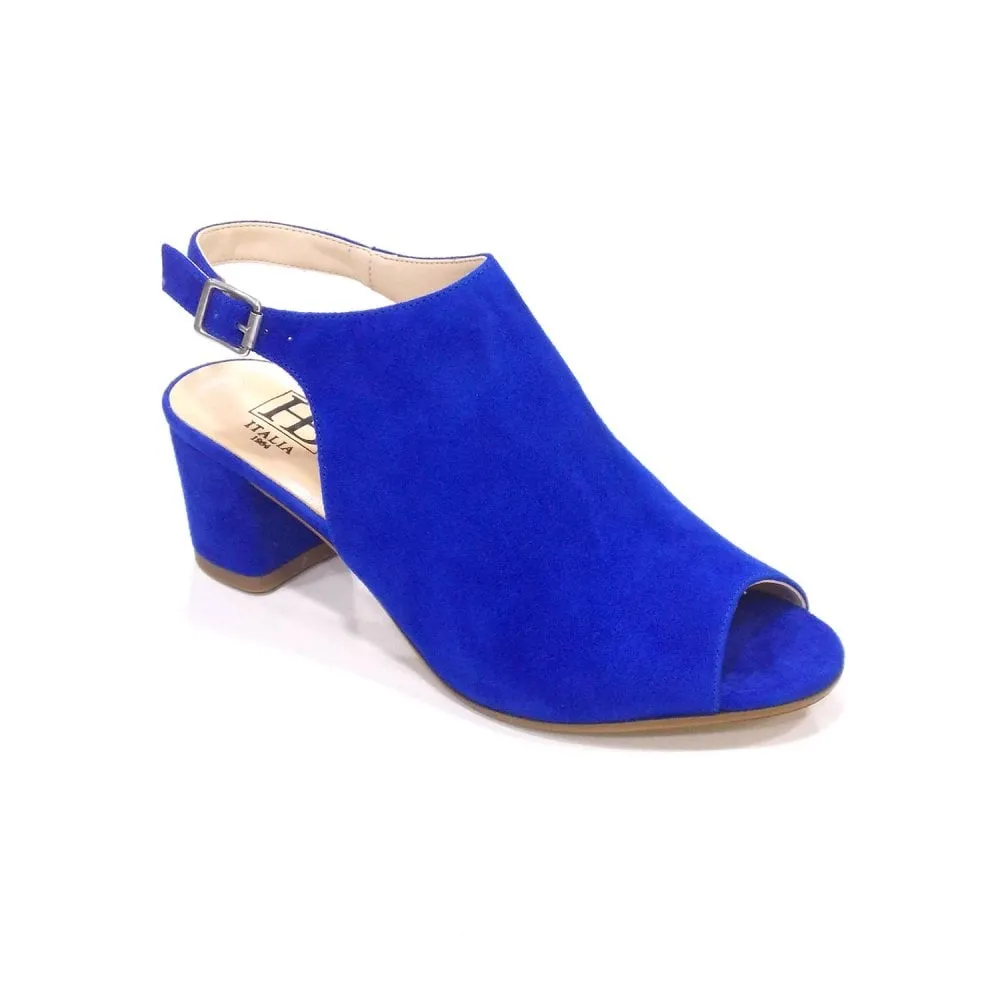 HB B692 Cobalt Suede Heeled Sandals