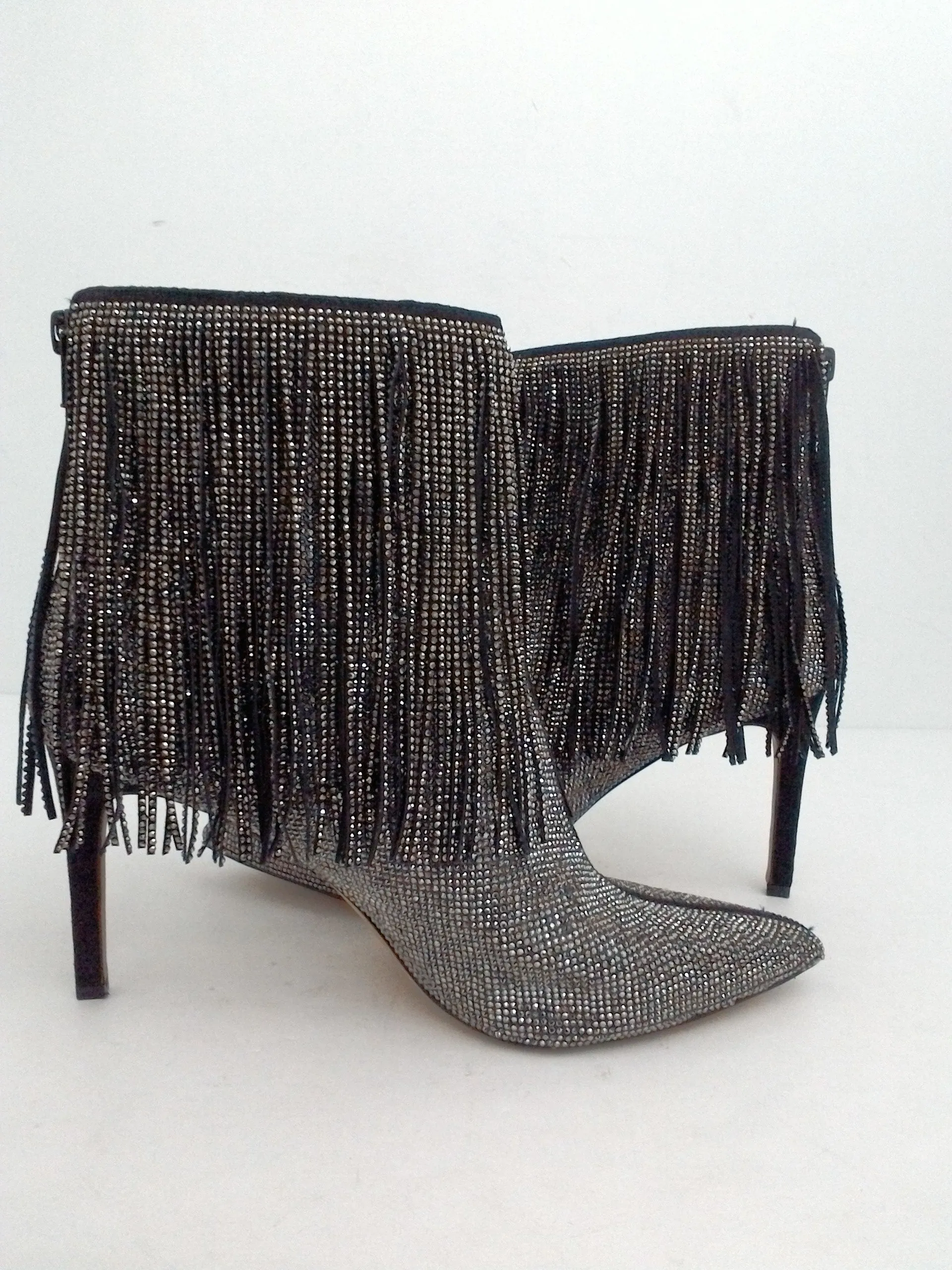 INC International Concepts Women's Silver Booties Size 10M