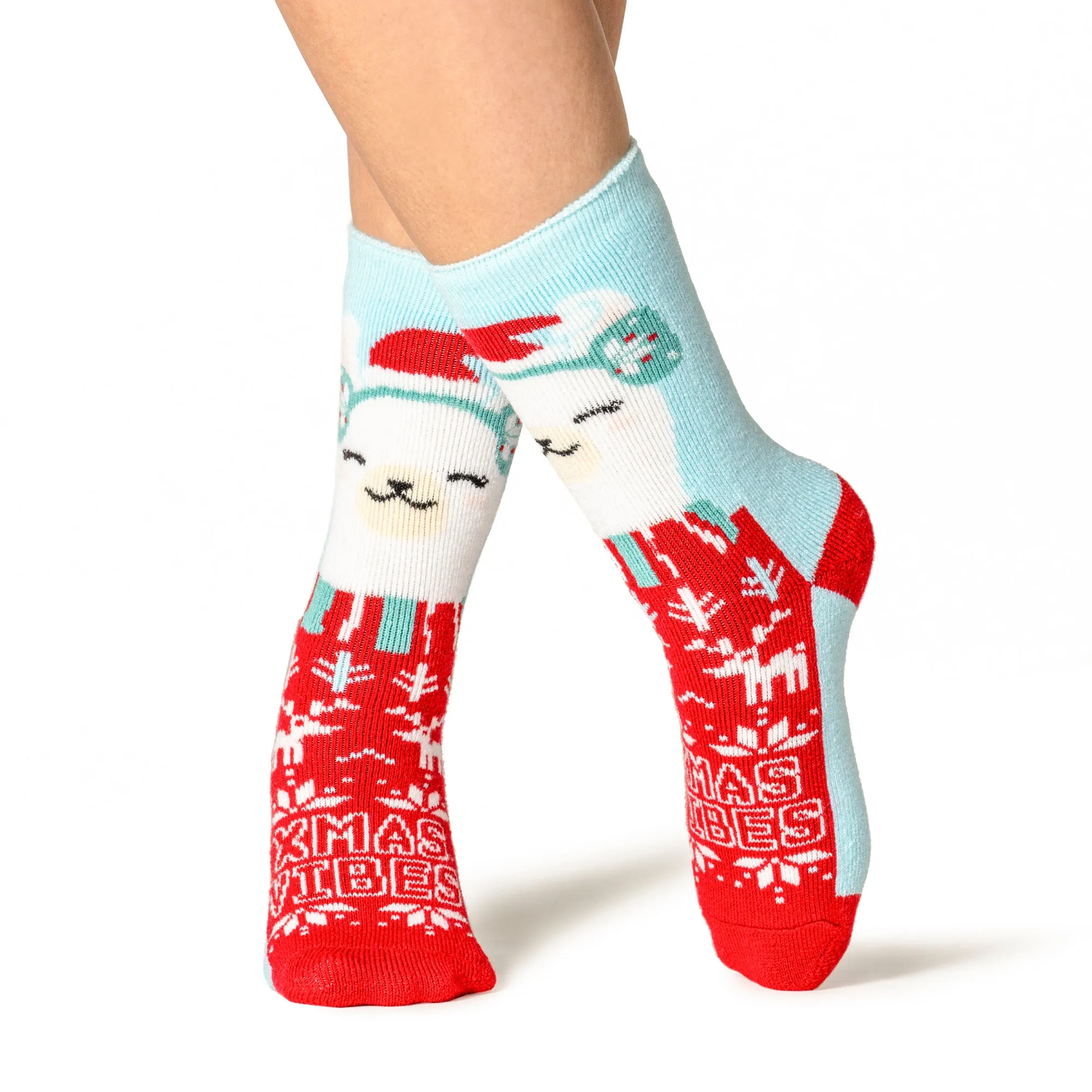 Ladies Lite Christmas Socks - Cosy Alpaca