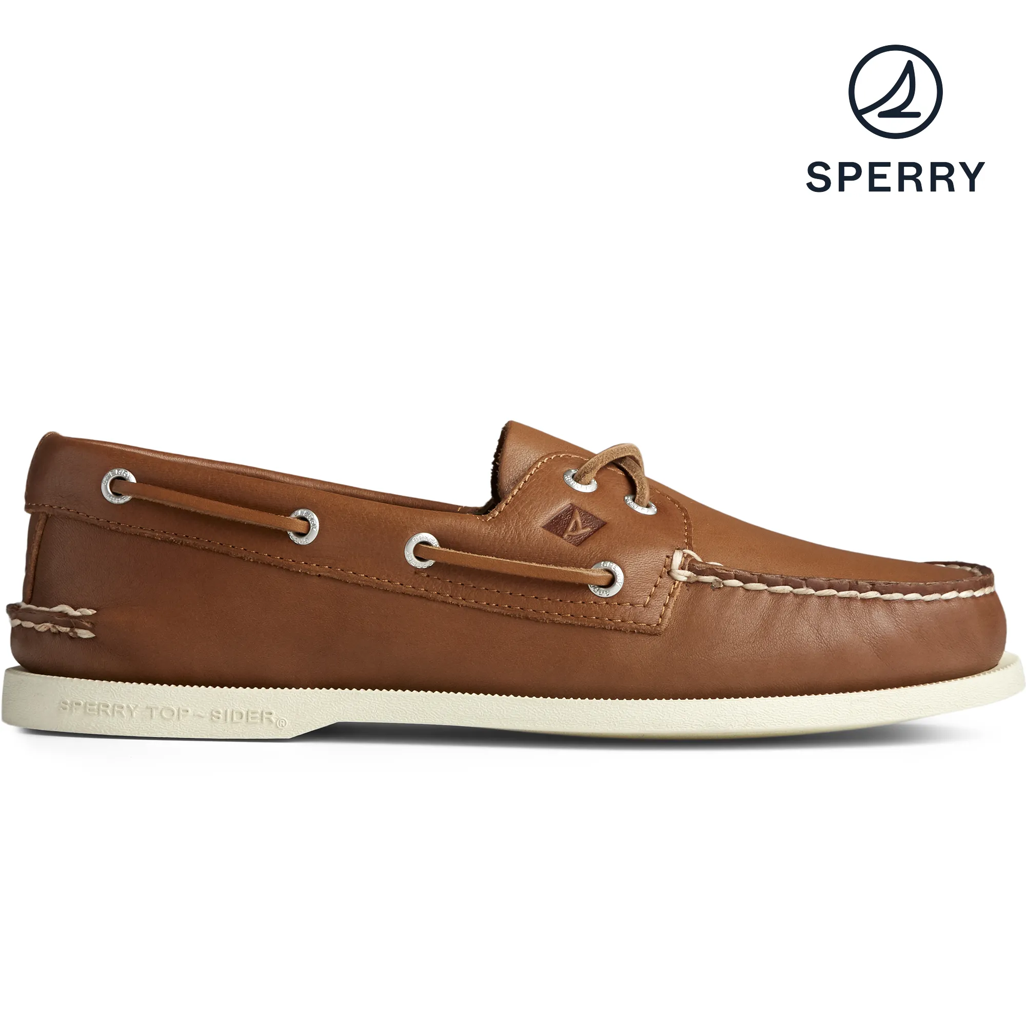 Men's Authentic Original Whisper Tan Boat Shoe (STS22217)