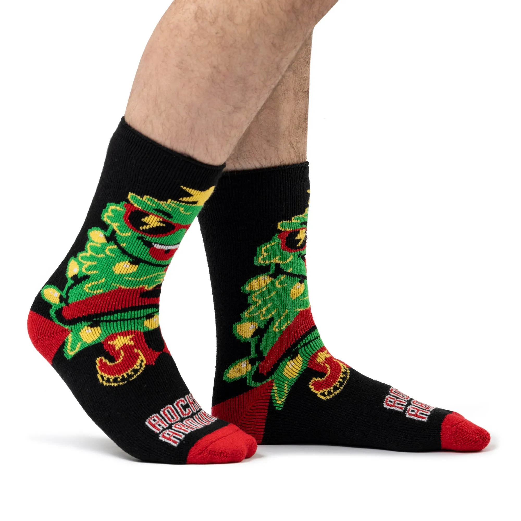 Mens Lite Christmas Socks - Rocking Around