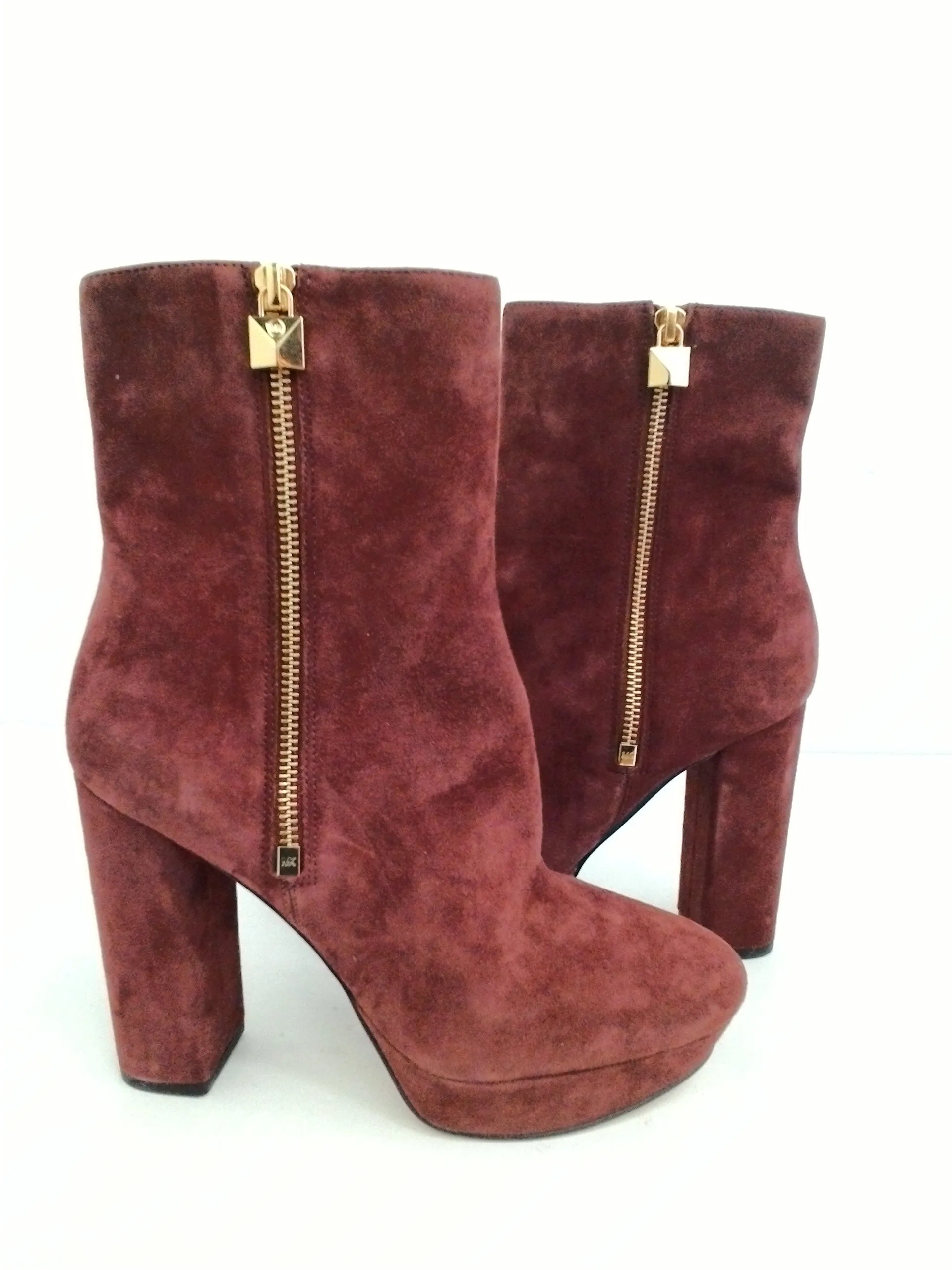 Michael Kors Women's Red Suede Booties Size 8 M