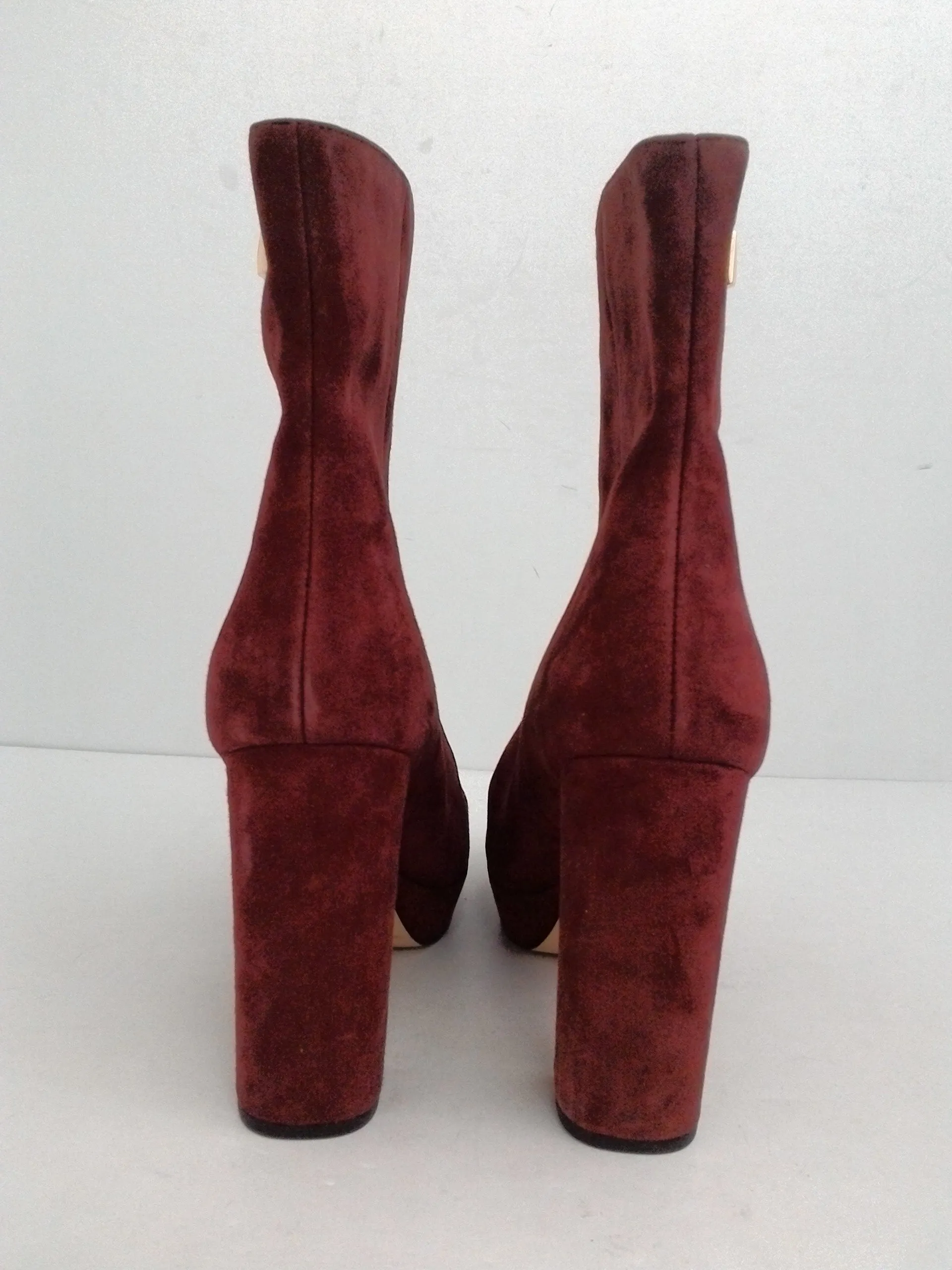 Michael Kors Women's Red Suede Booties Size 8 M