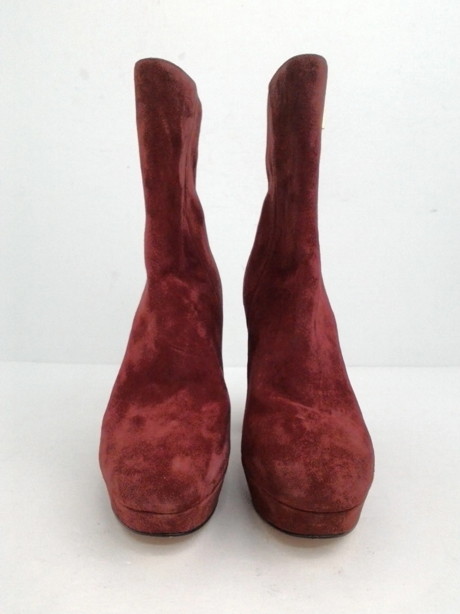 Michael Kors Women's Red Suede Booties Size 8 M