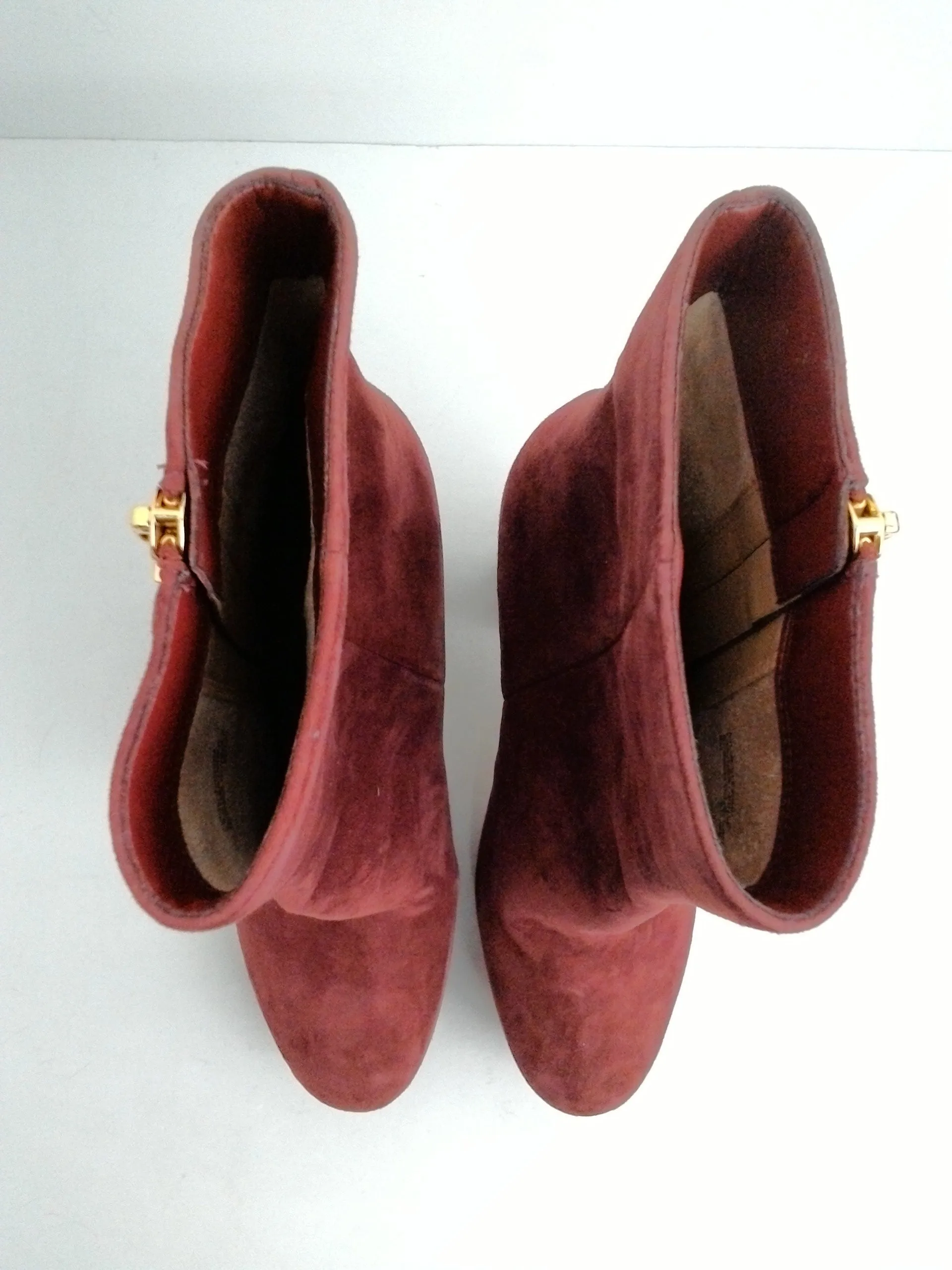 Michael Kors Women's Red Suede Booties Size 8 M