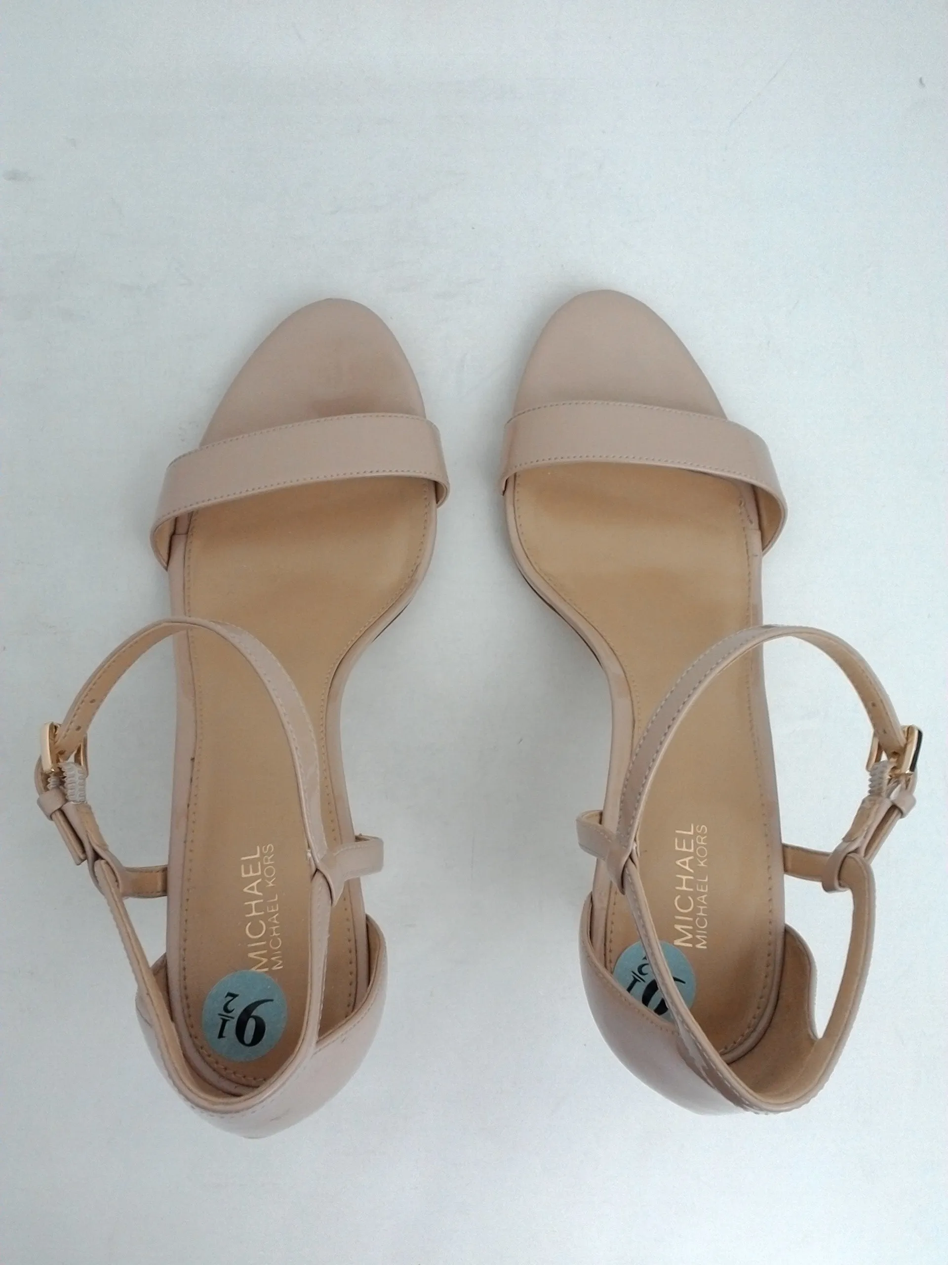 MICHAEL Michael Kors Women's Dress Heel Sandal, Nude, Size 9.5 M