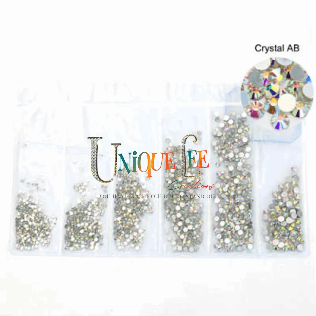 Multi -Size flatback rhinestone packs