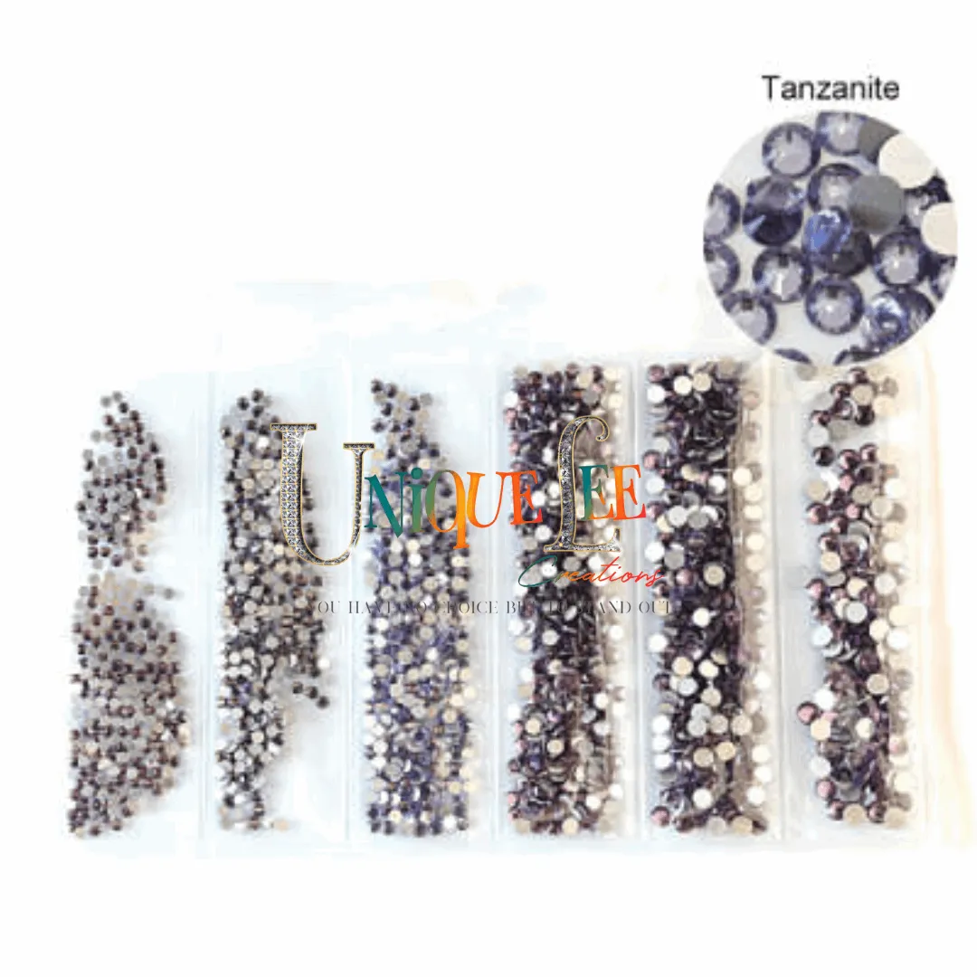 Multi -Size flatback rhinestone packs