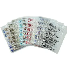 Multi -Size flatback rhinestone packs