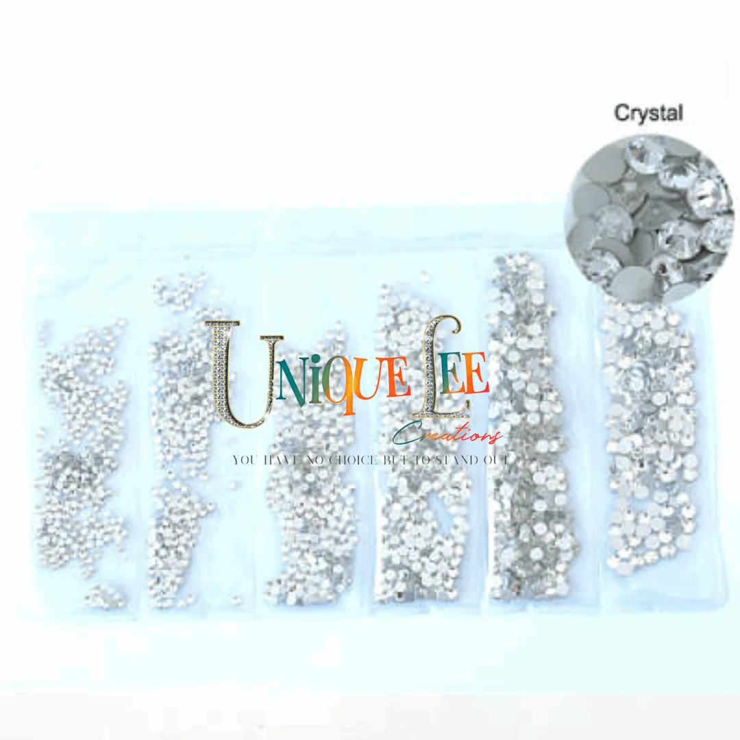 Multi -Size flatback rhinestone packs