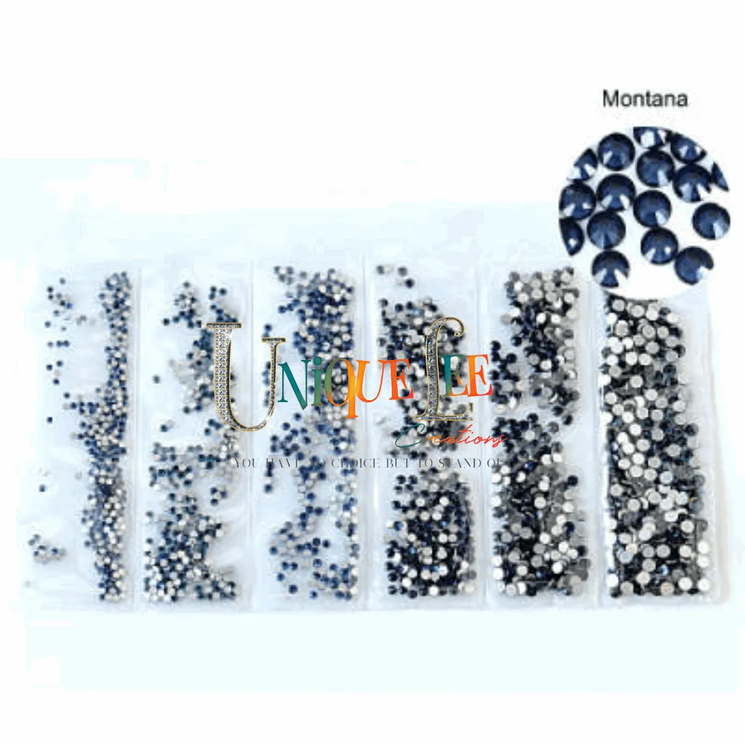 Multi -Size flatback rhinestone packs