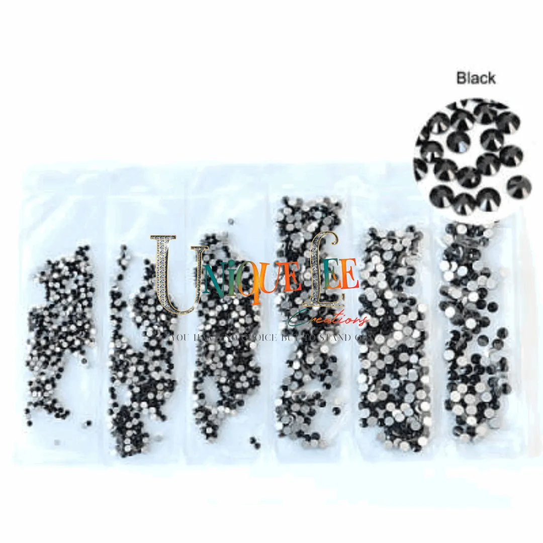 Multi -Size flatback rhinestone packs