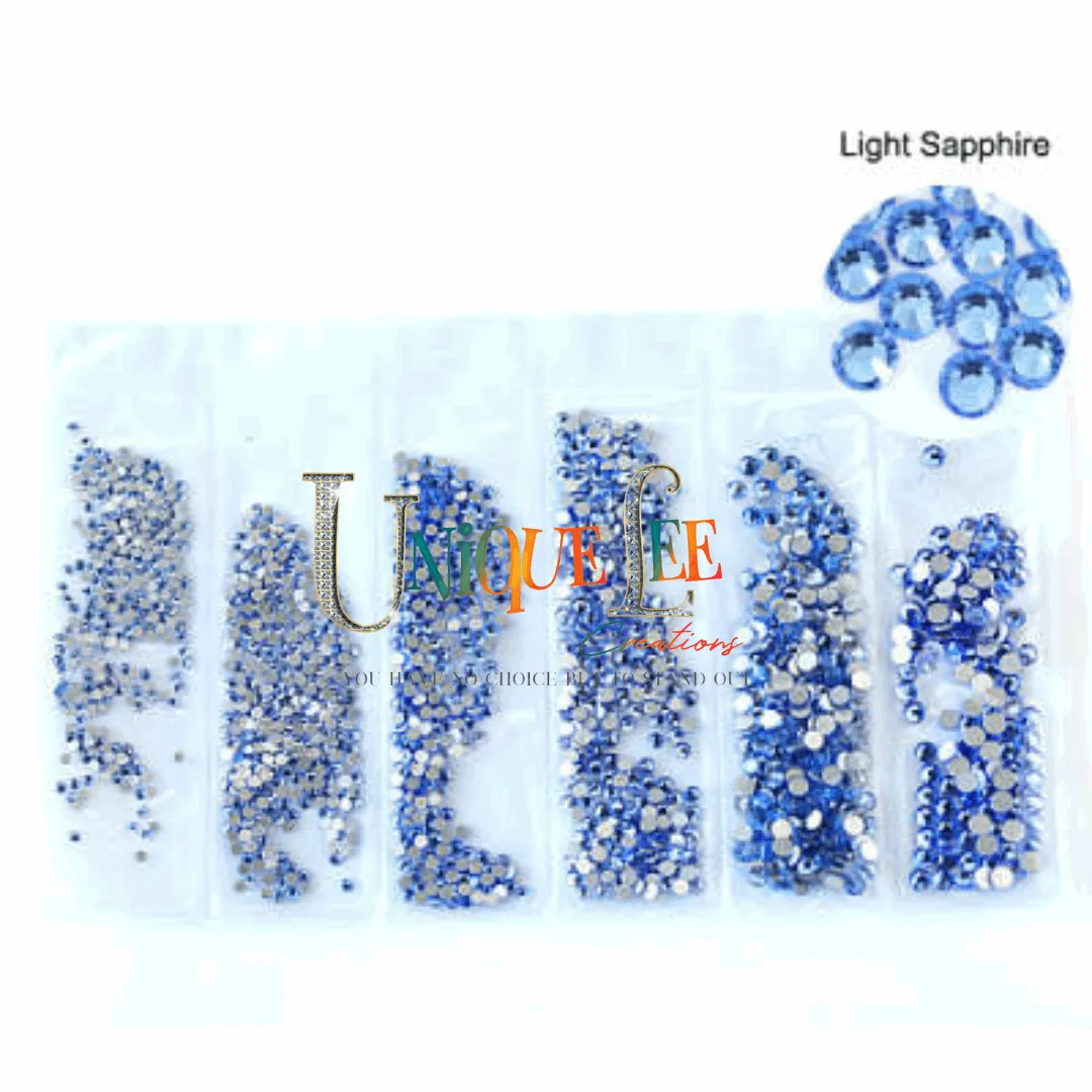 Multi -Size flatback rhinestone packs