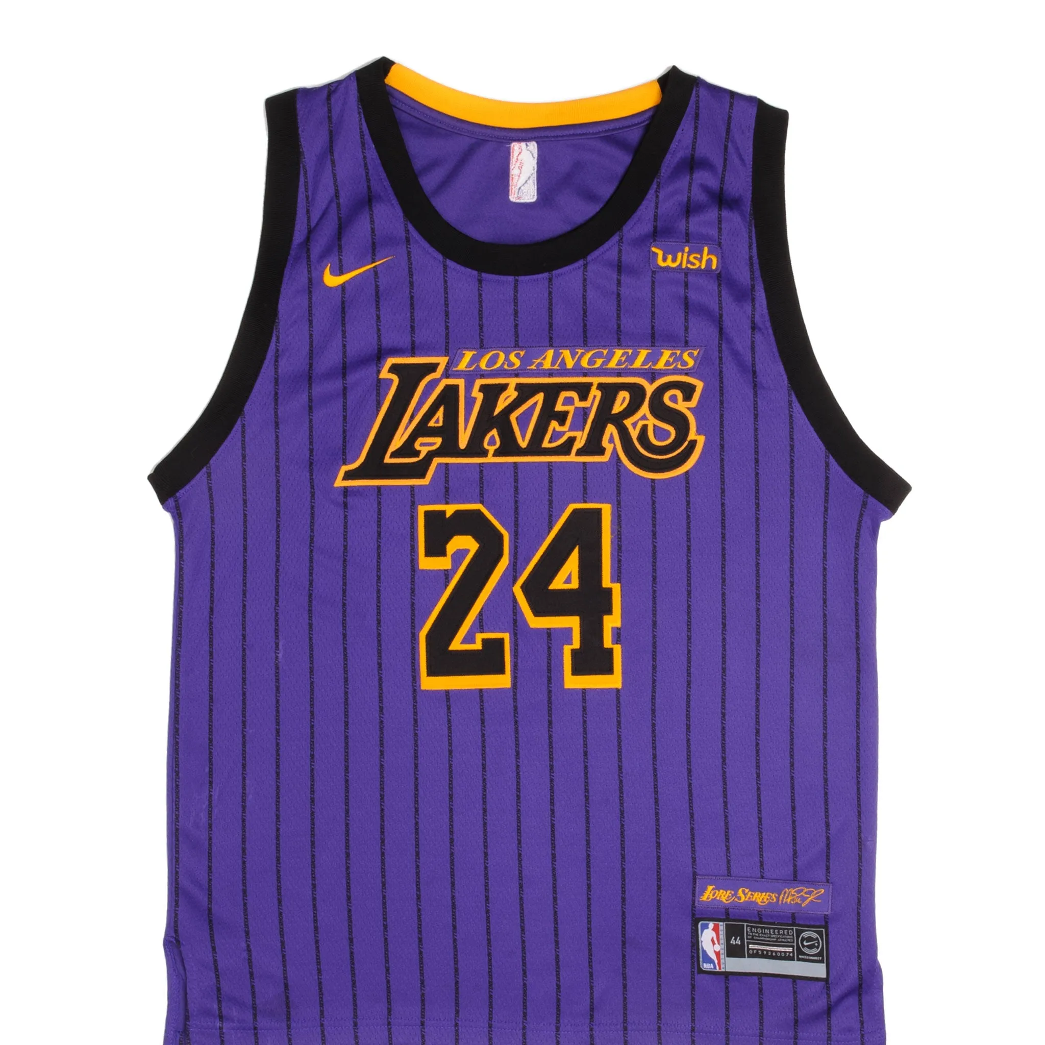 NIKE NBA LOS ANGELES LAKERS KOBE BRYANT #24 LORE SERIES JERSEY SIZE 44