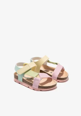 Pastel multicolor bio sandals