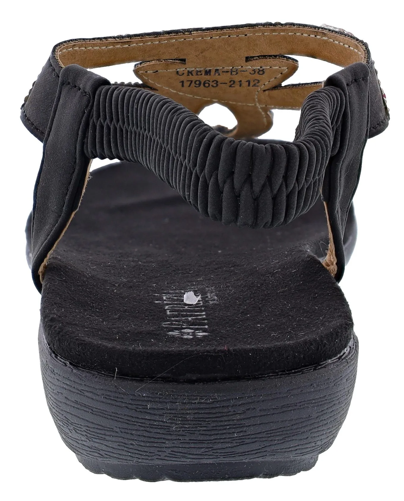 Patrizia Crema Wedge Thong Sandals By Spring Step