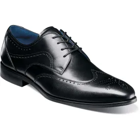 Stacy Adams Black BRAYDEN Wingtip Oxford Shoes