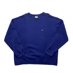 Vintage 90s Blue Nike Sweatshirt - Extra Large