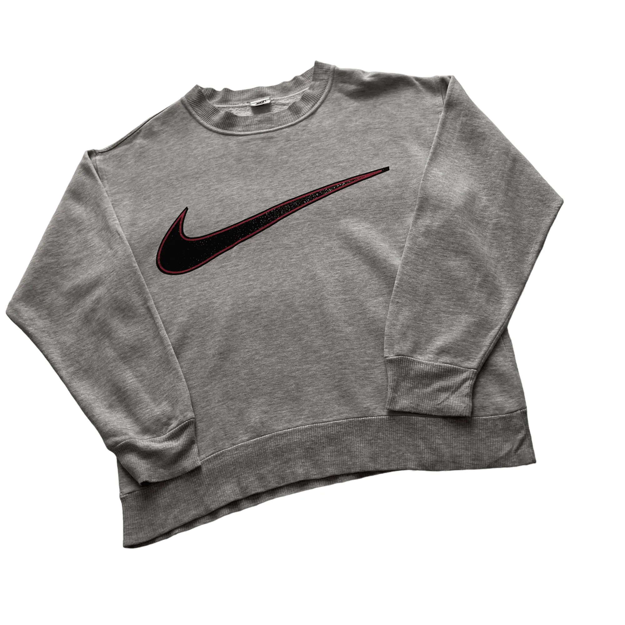 Vintage 90s Grey Nike Large Logo Sweatshirt - Medium