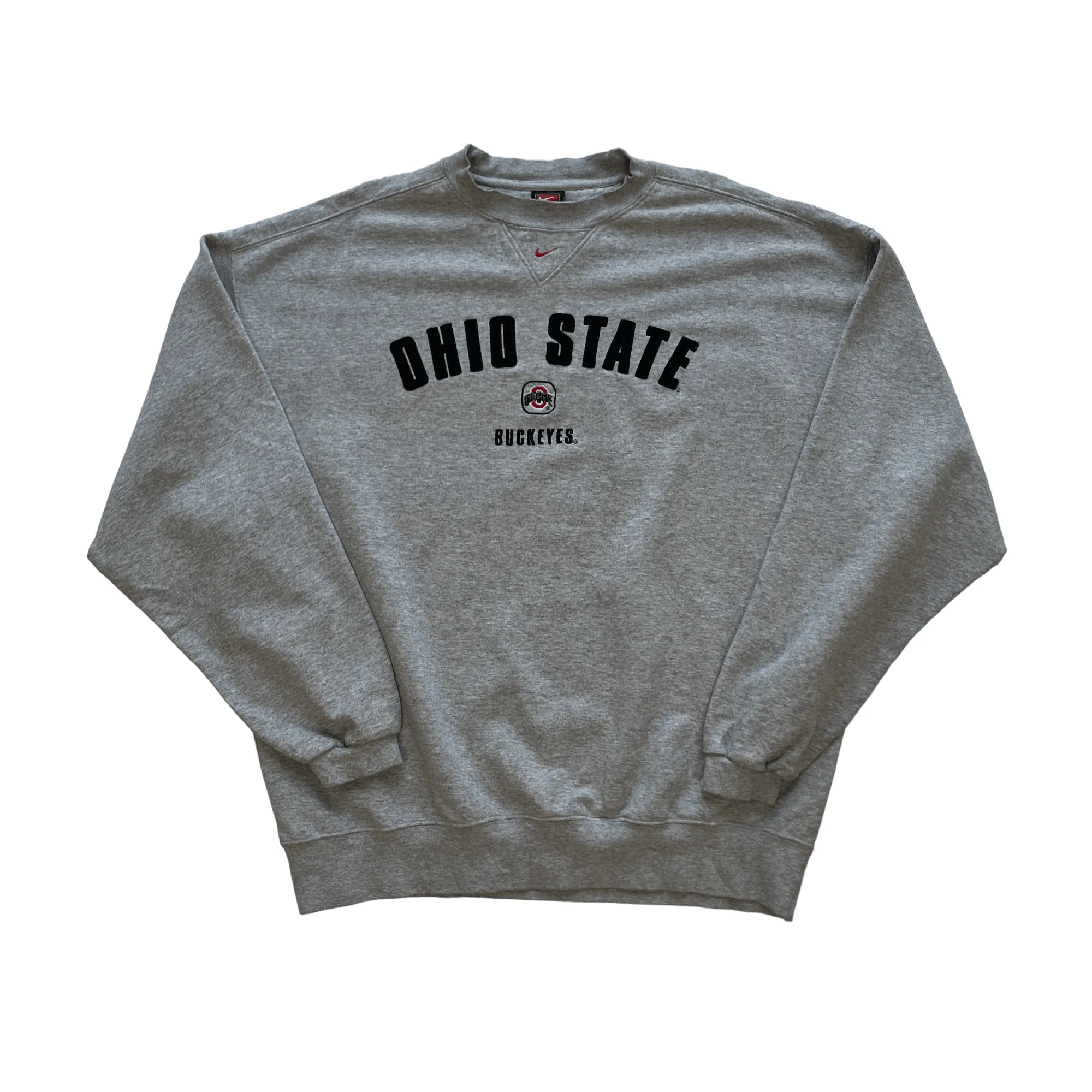 Vintage 90s Grey Nike Ohio State Sweatshirt - Large